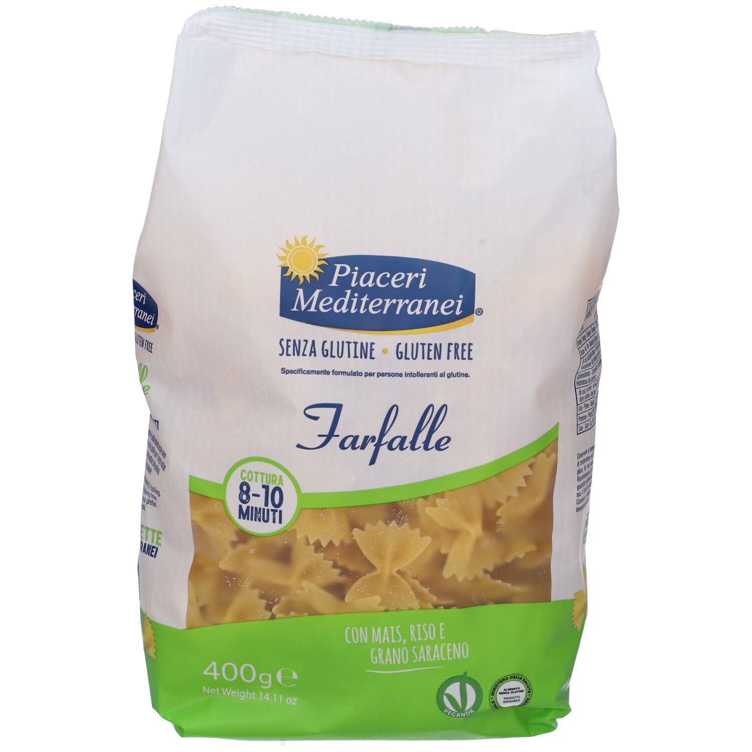 Piaceri Mediterranei Farfalle Senza Glutine