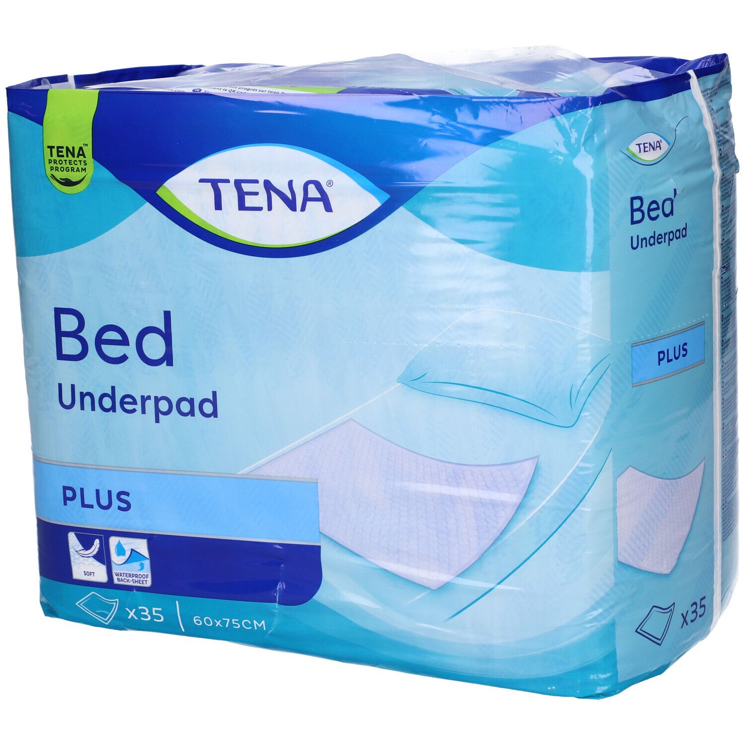 Traversa Per Incontinenza Non Rimboccabile Tena Bed Plus 60X75Cm 35 Pezzi