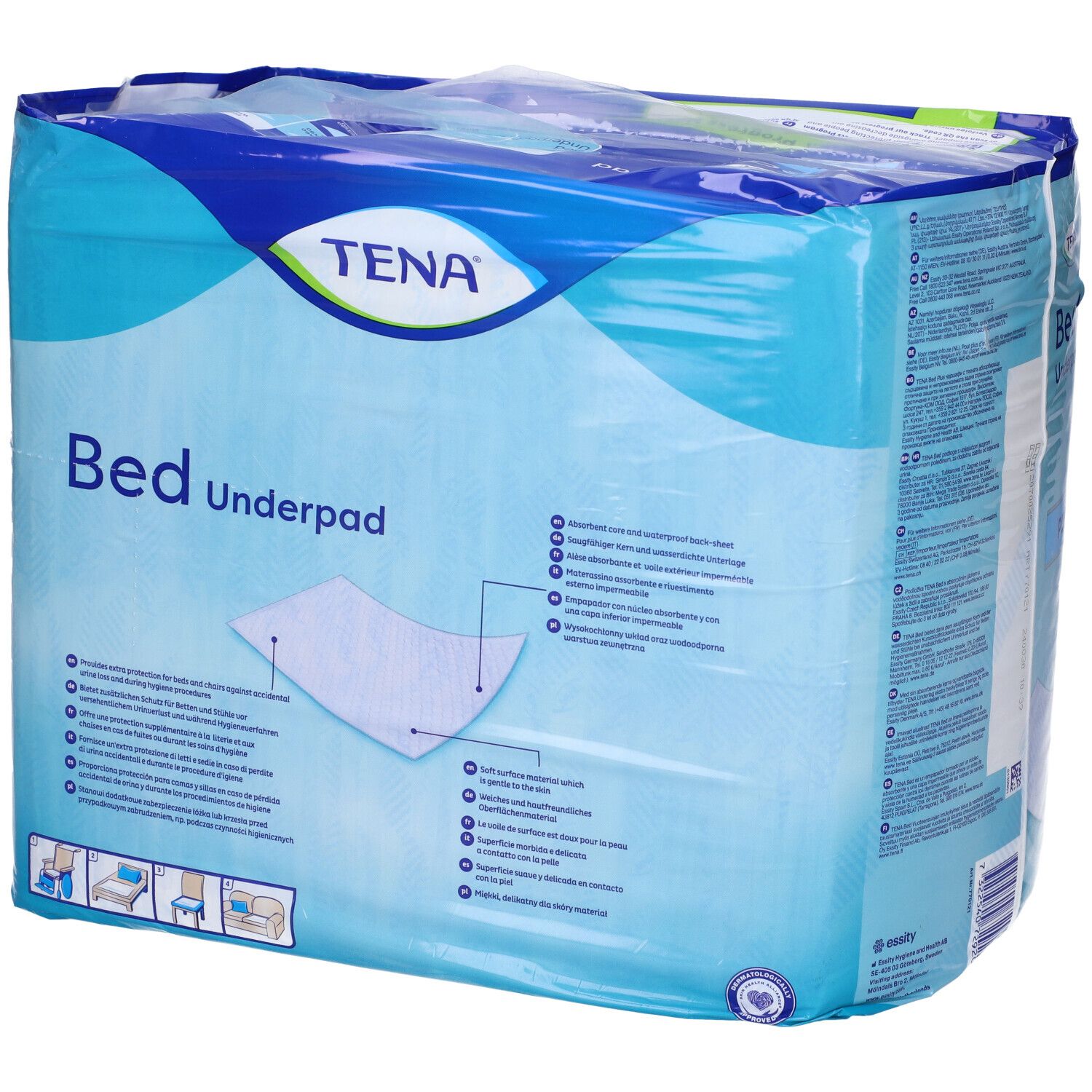 Traversa Per Incontinenza Non Rimboccabile Tena Bed Plus 60X75Cm 35 Pezzi
