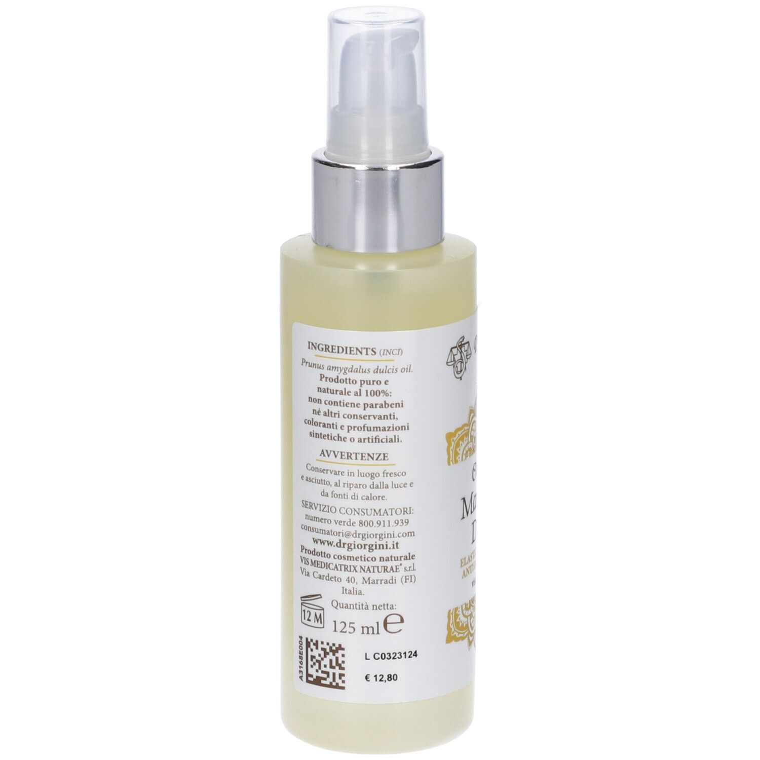 Olio Di Mandorle Dolci 125 Ml