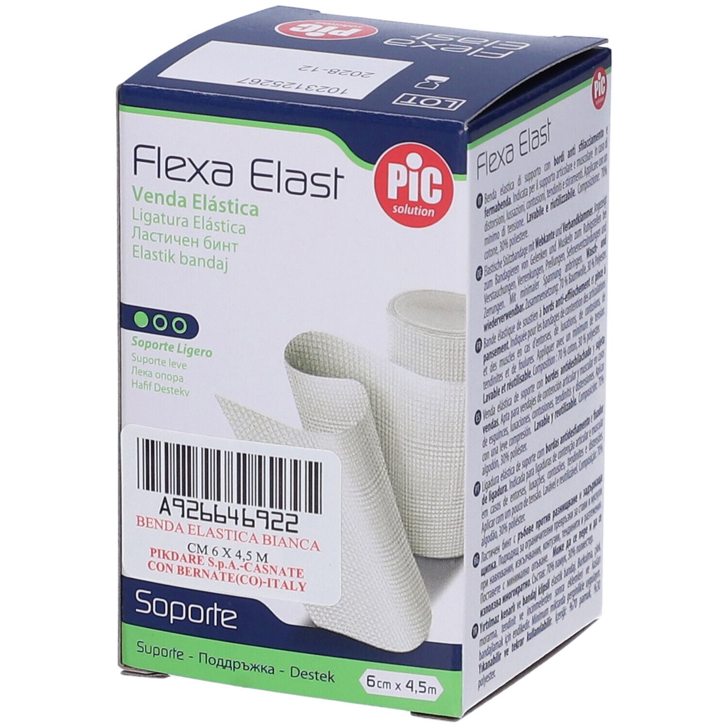 Pic Flexa Elast Benda Elastica 6cm x 4,5m