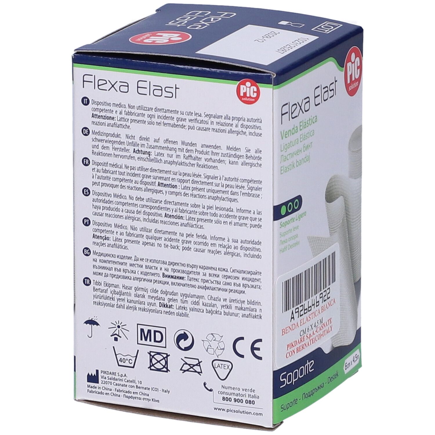 Pic Flexa Elast Benda Elastica 6cm x 4,5m