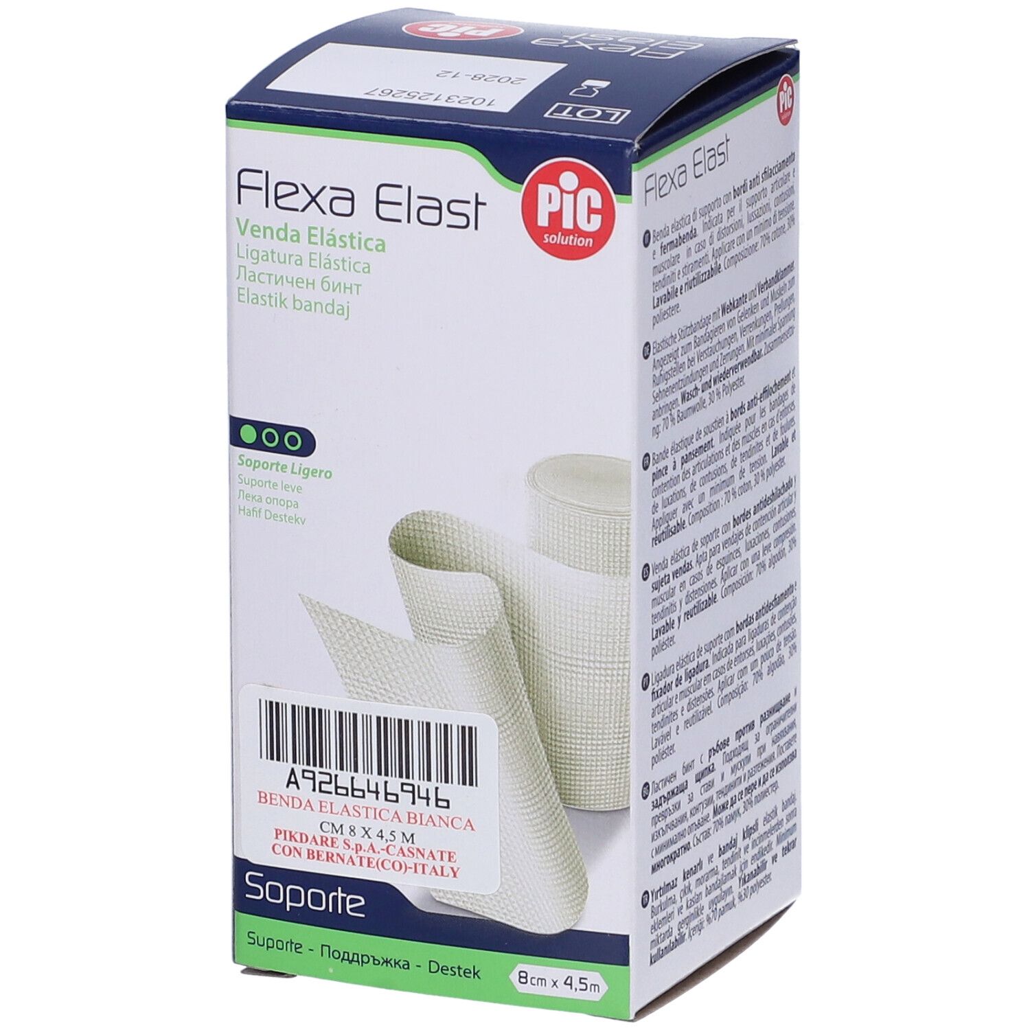 Pic Flexa Elast Benda Elastica 8 cm x 4,5m