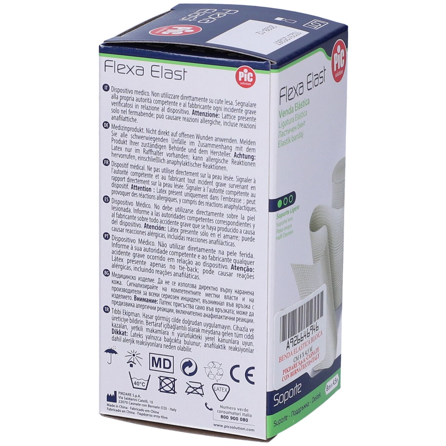 Pic Flexa Elast Benda Elastica 8 cm x 4,5m