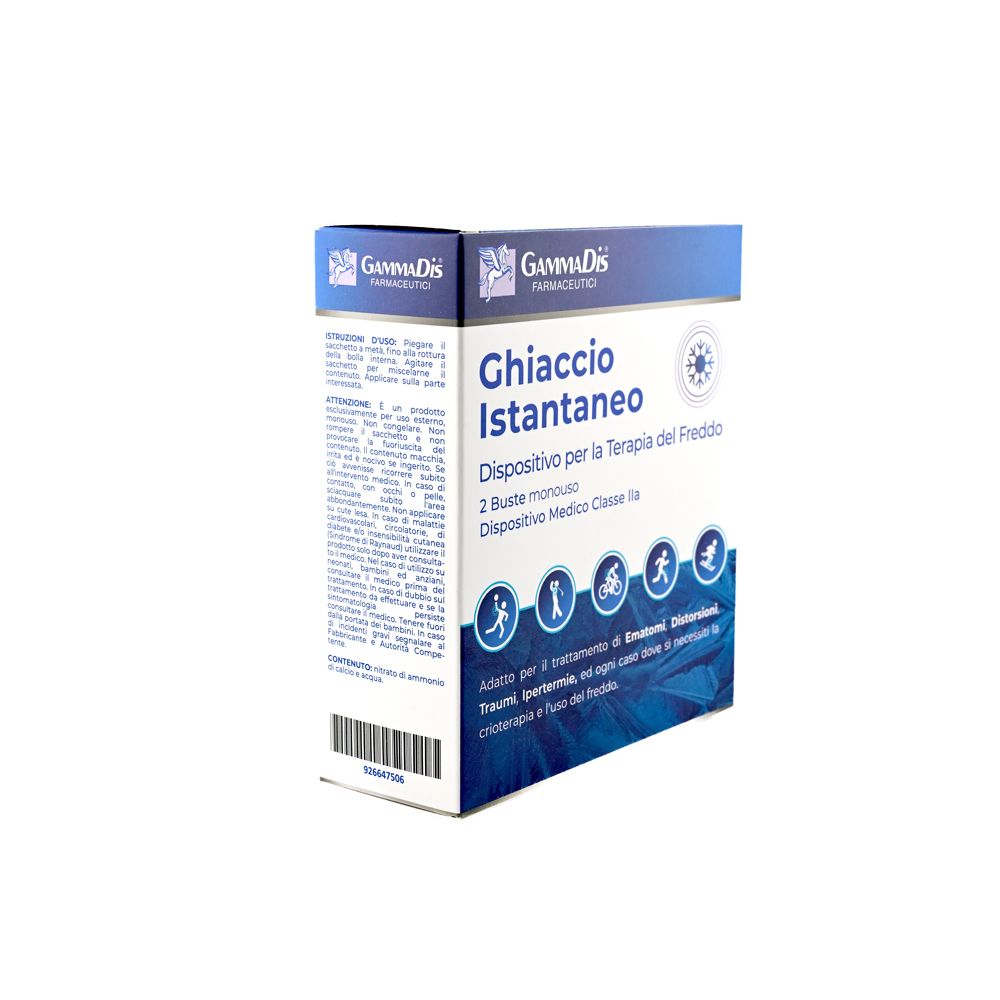 Confezione con nome prodotto e pittogrammi. Dispositivo medico classe IIa.