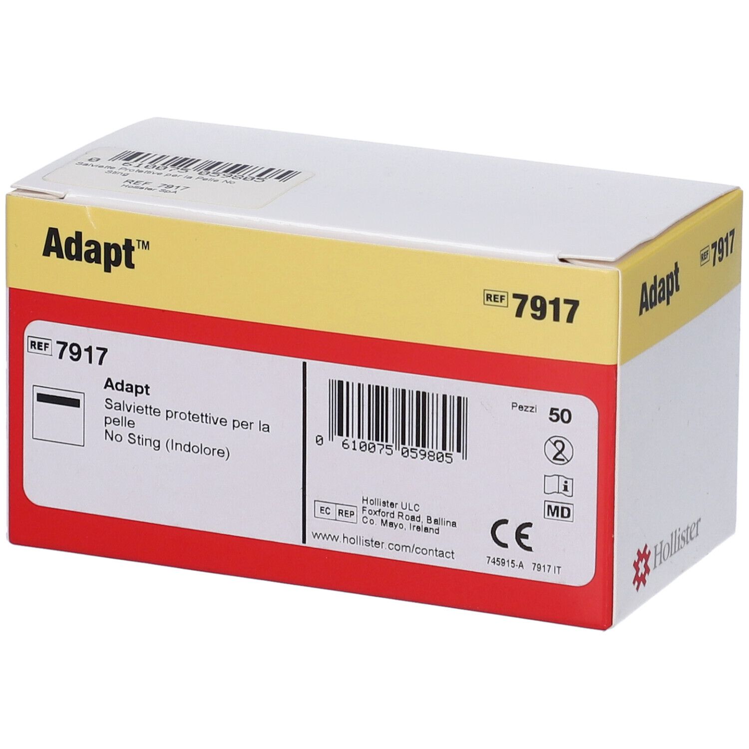 Salviette Protettive Per Pelle Adapt No Sting Protective Wipe 50 Pezzi