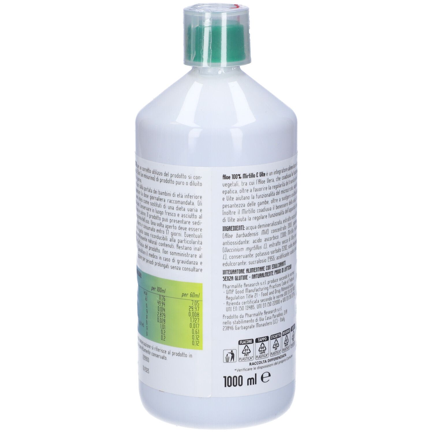 PromoPharma® Aloe 100% Mirtillo & Vite