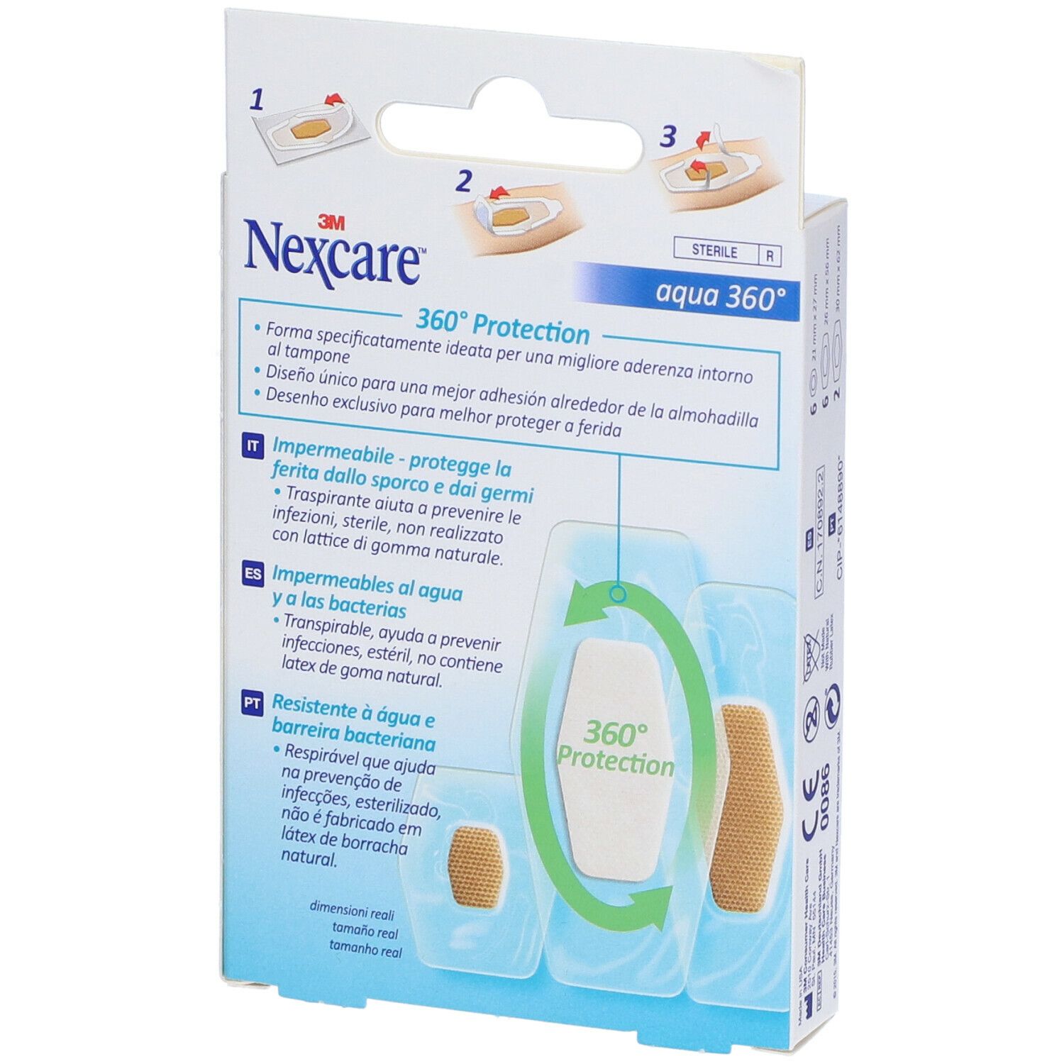 Nexcare™ Aqua Cerotti Assortiti