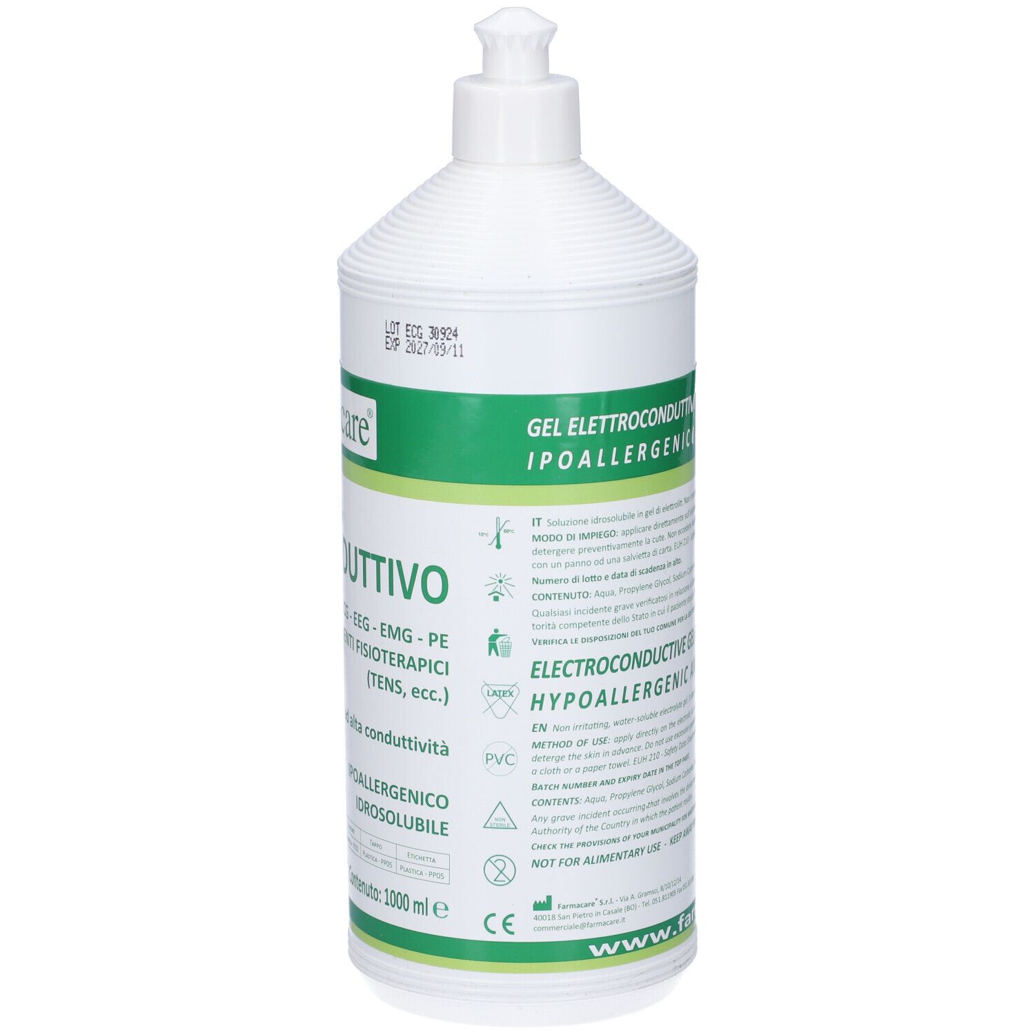 Gel Elettroconduttivo 1000 Ml