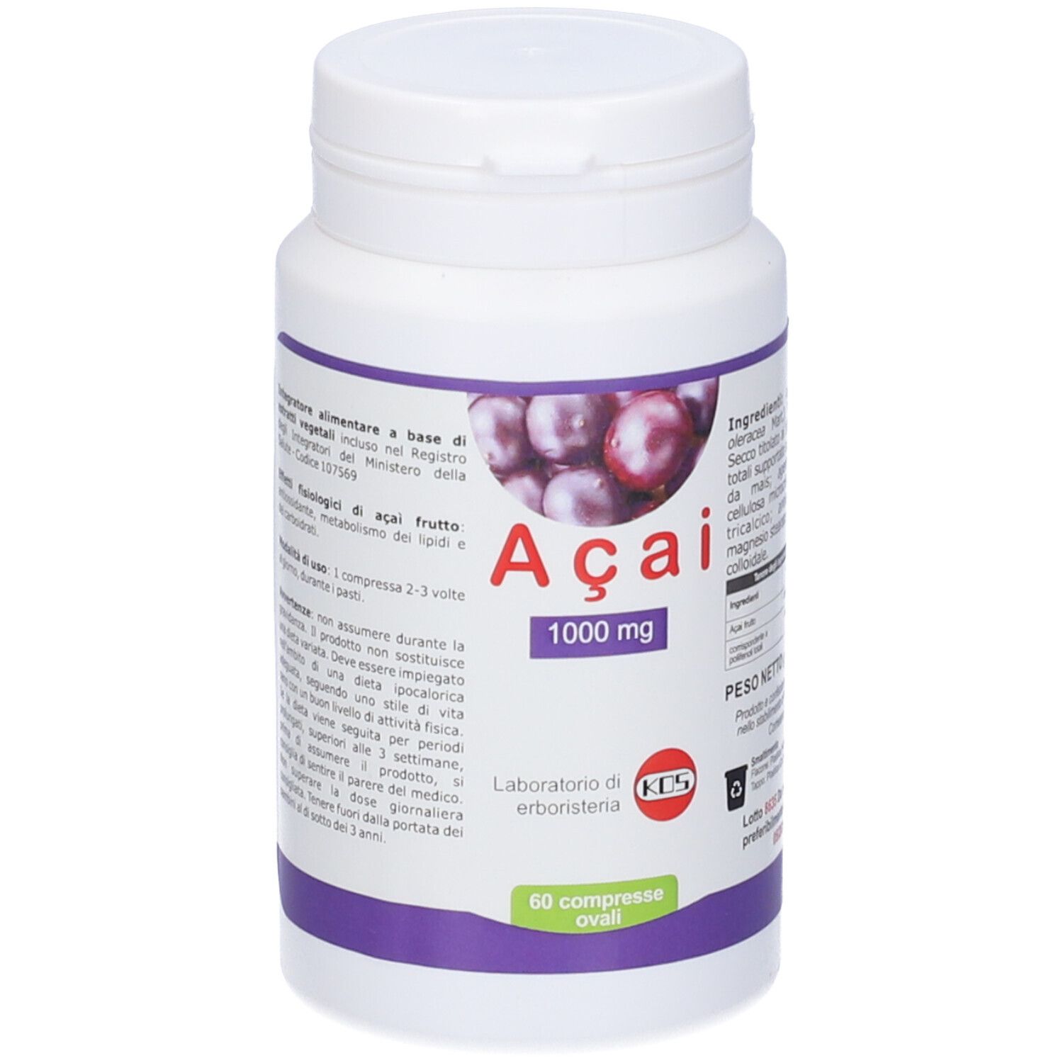 KOS Acai Estratto Secco Compresse