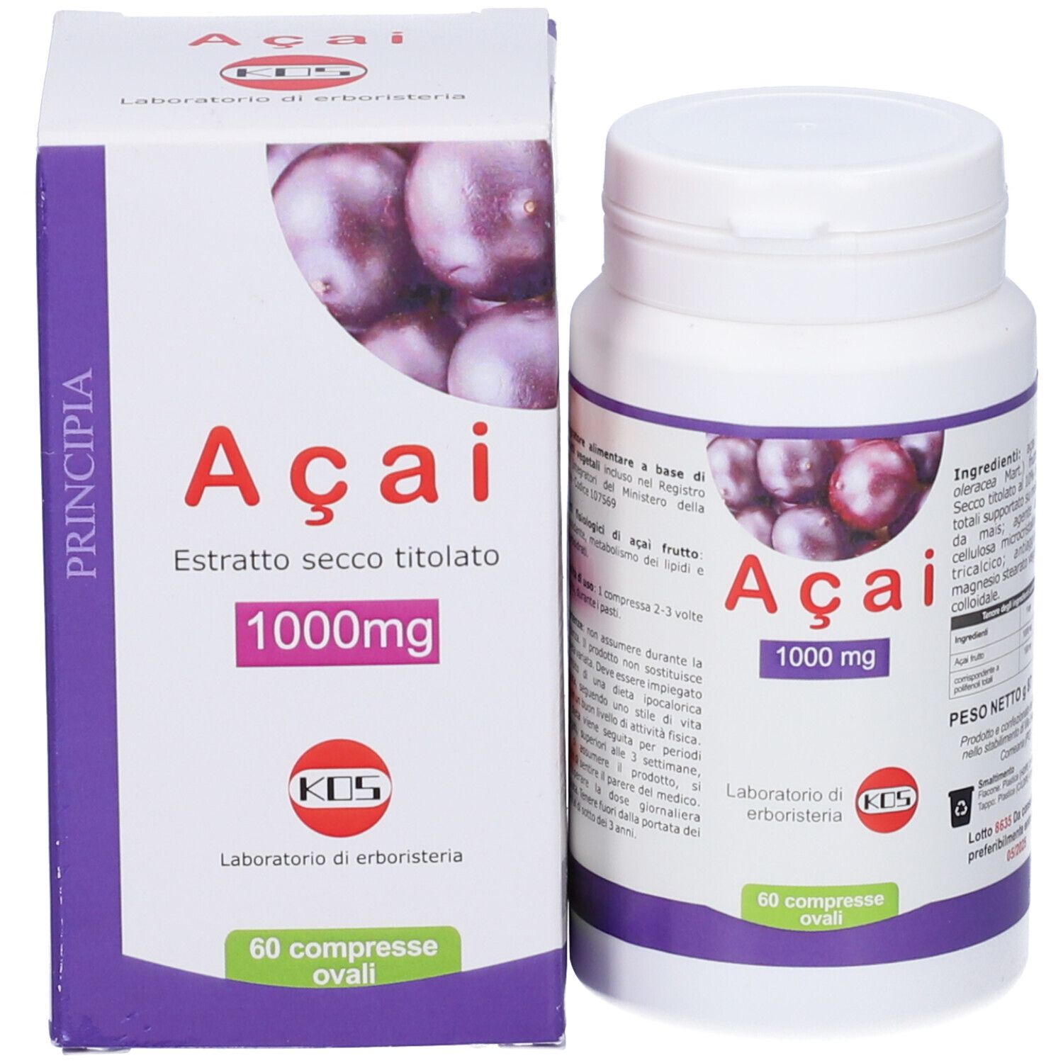 KOS Acai Estratto Secco Compresse