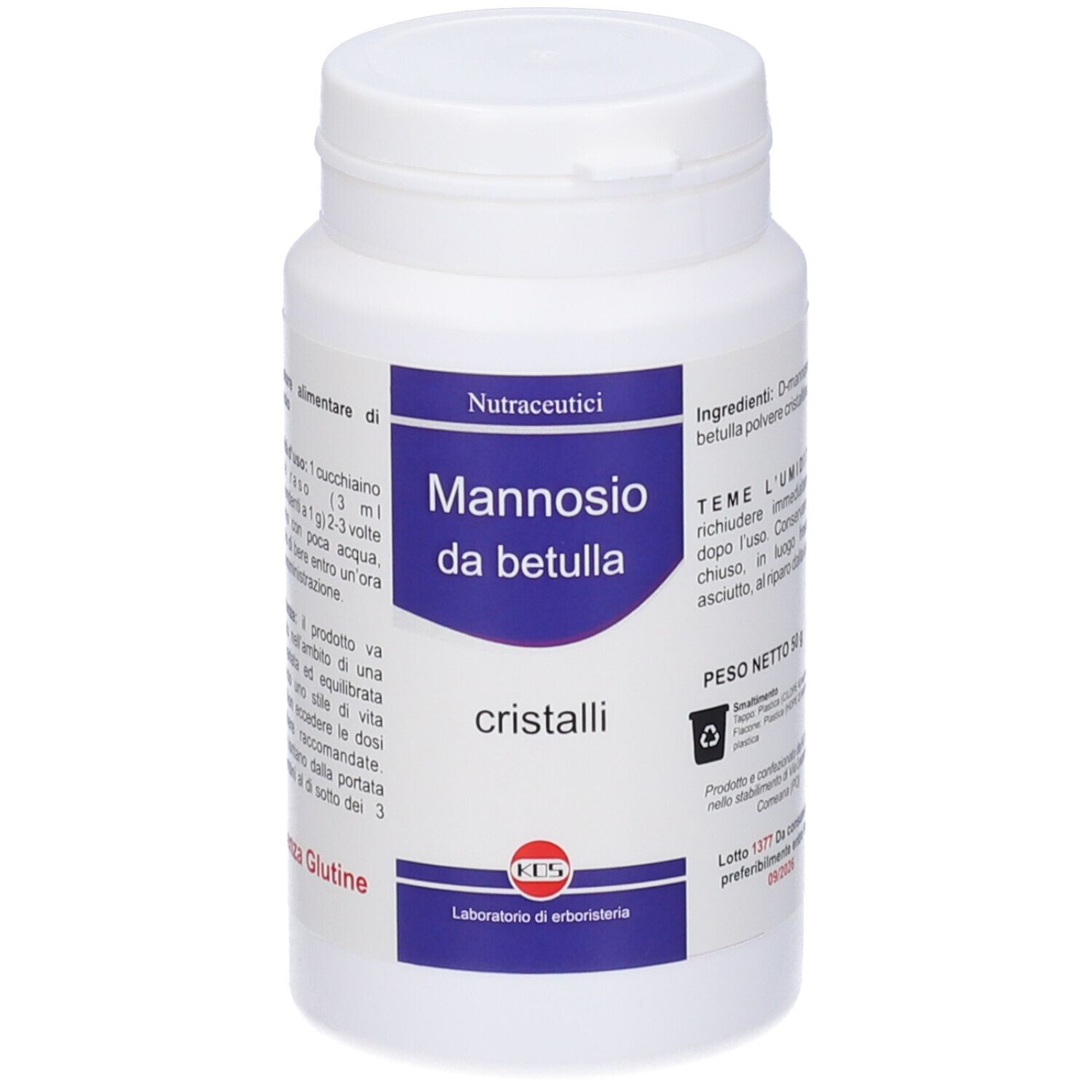 KOS Mannosio da Betulla Polvere