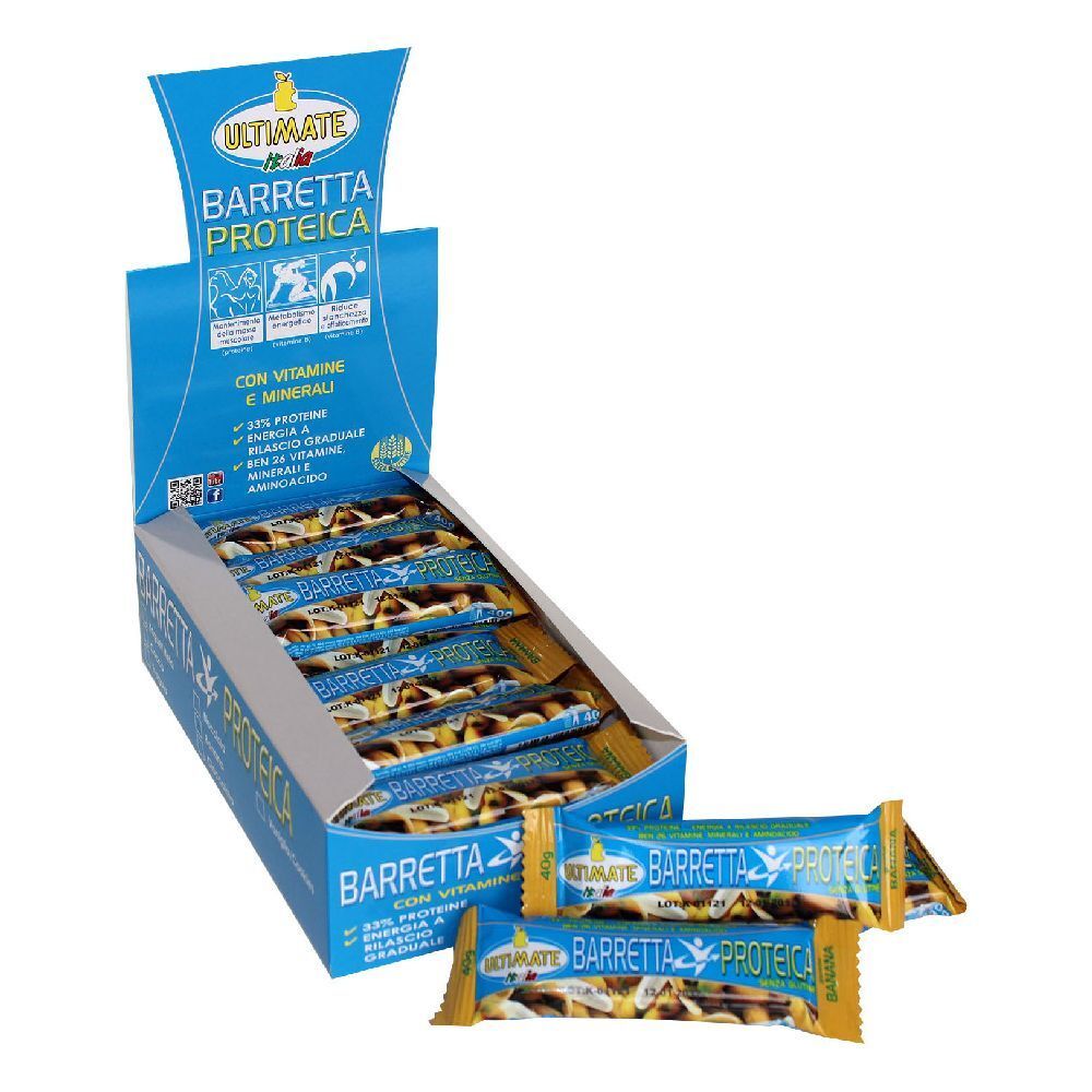 ULTIMATE Barretta Proteica Banana Box da 24 Pz