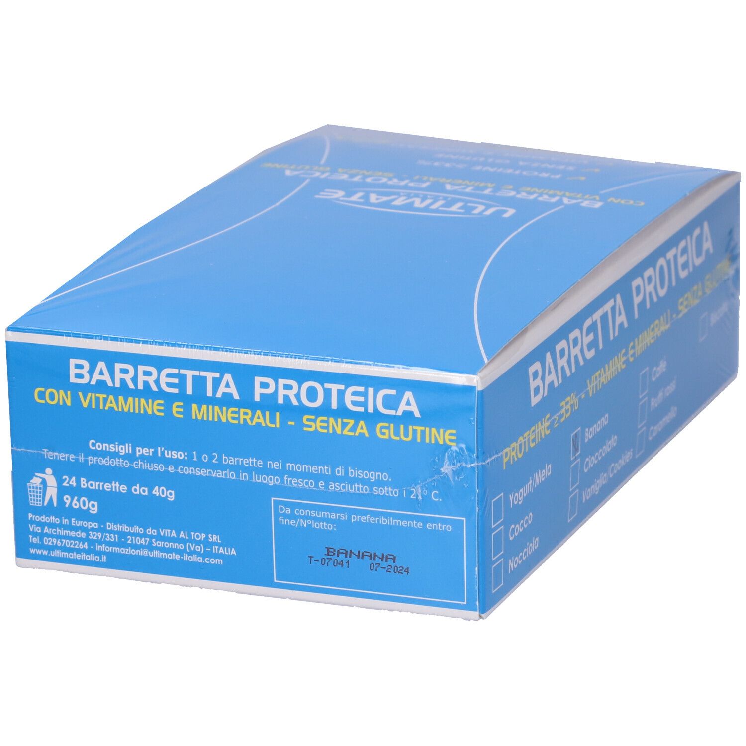 ULTIMATE Barretta Proteica Banana Box da 24 Pz