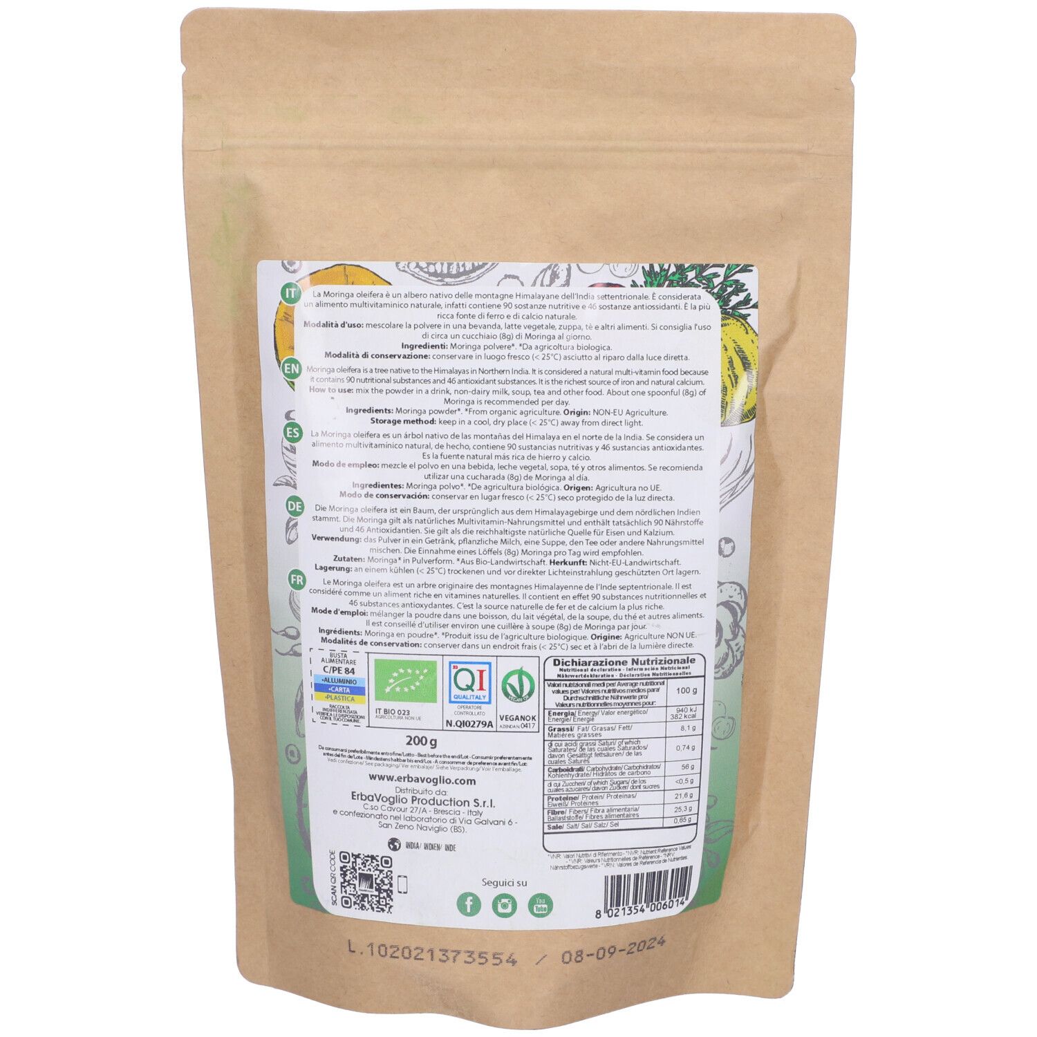 Moringa Bio 200 G