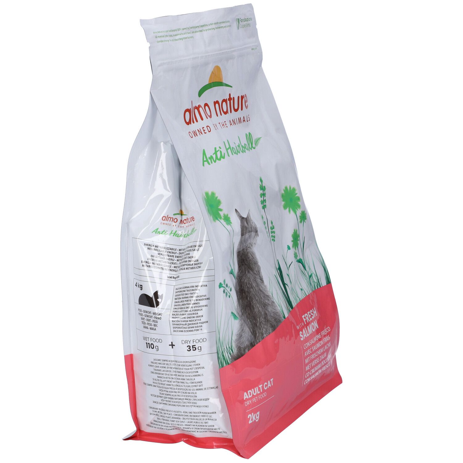 Almo Nature Holistic Cat Anti Hairball con Salmone Fresco