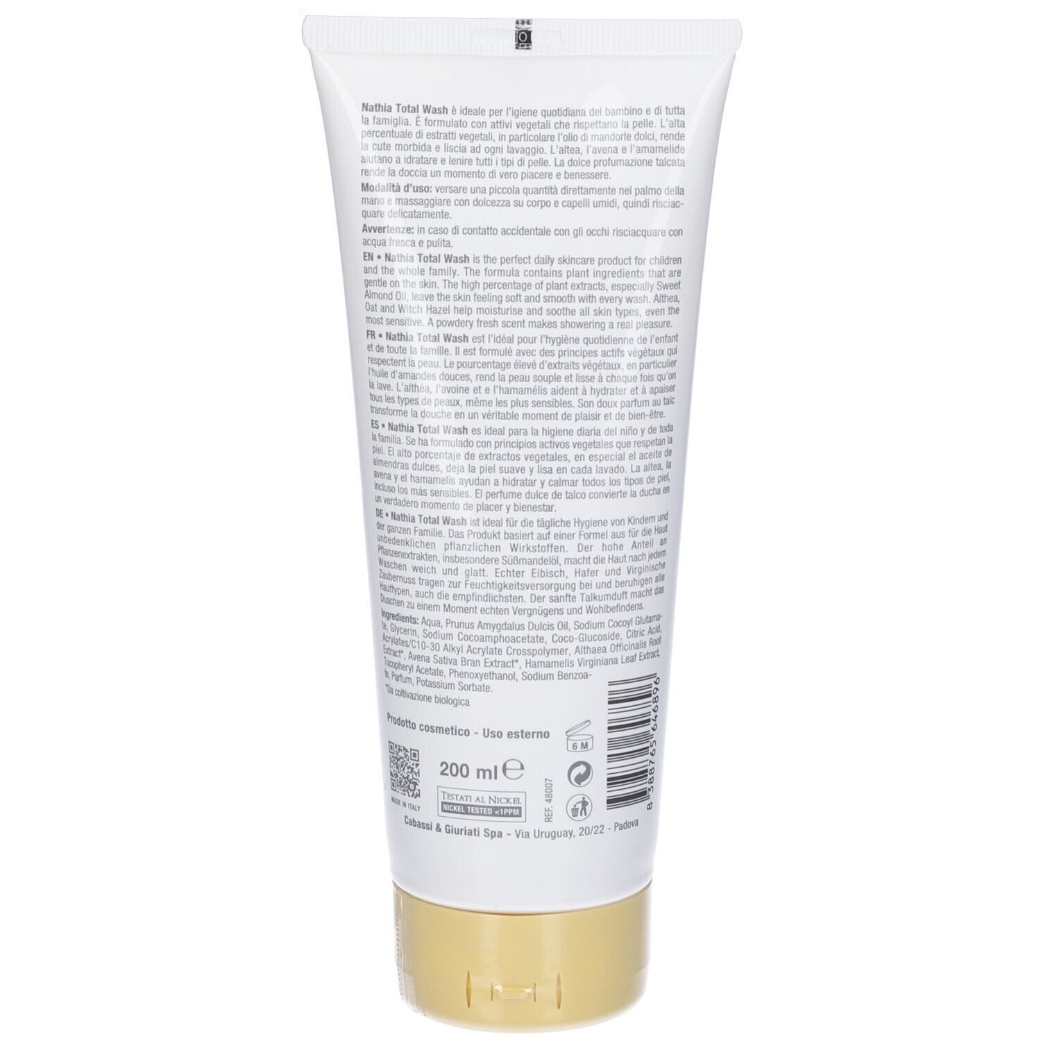 Nathia Argento Total Wash Baby & Family Detergente Corpo e Capelli