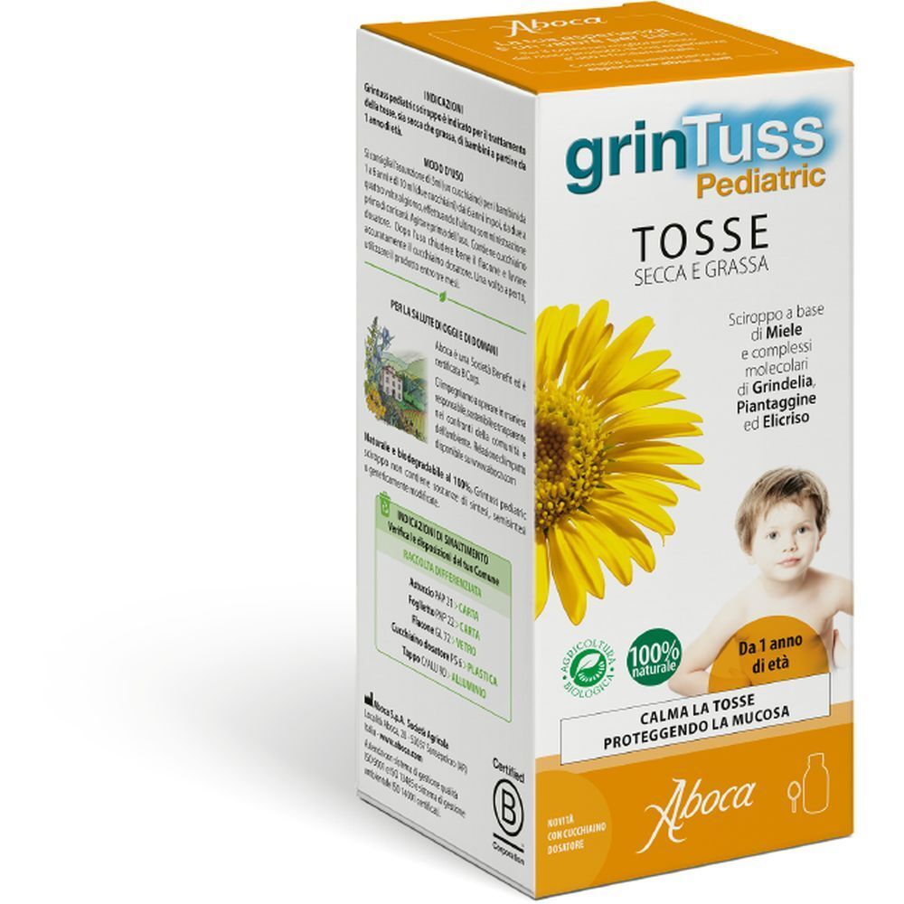 Aboca GrinTuss Pediatric Toux Sirop 2x210 g - Redcare Pharmacie