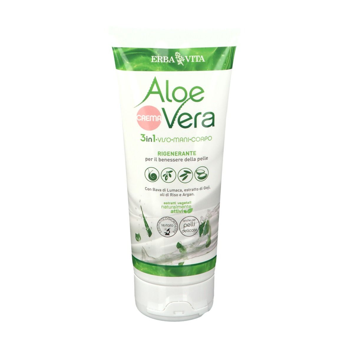 ERBA VITA Aloe Vera Crema-Viso-Mani-Corpo