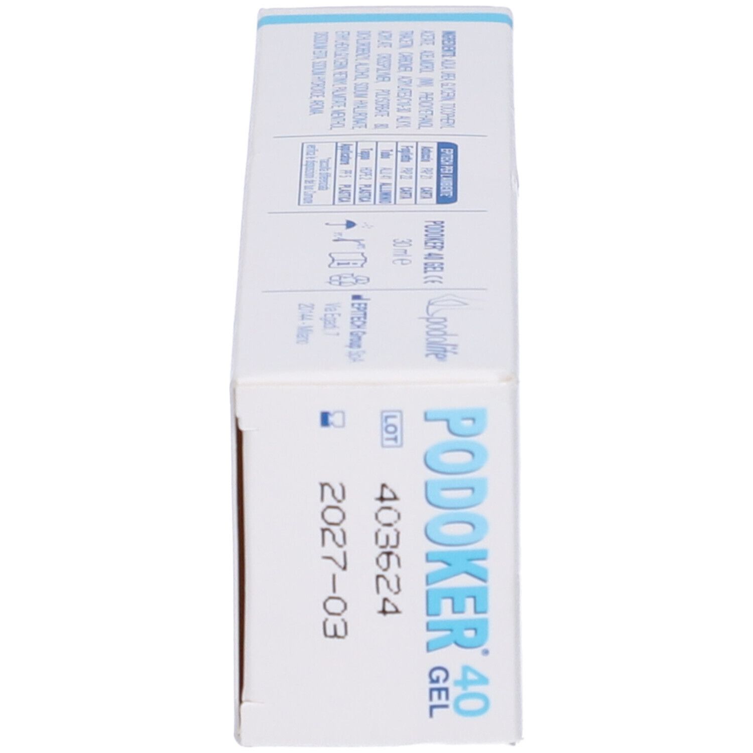 Podoker 40 Gel Azione Cheratolitica Tubo Da 30 Ml Con Applicatore