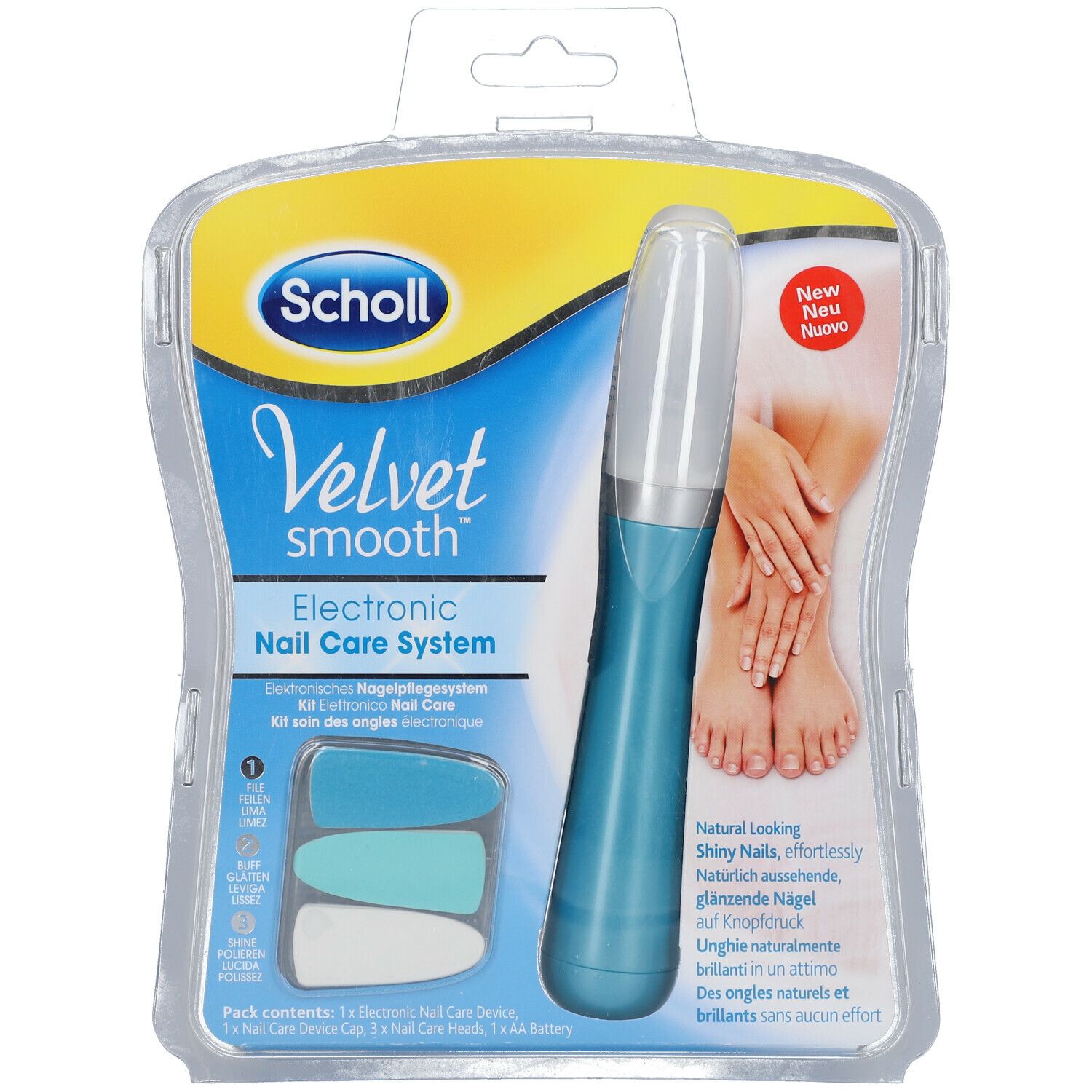 SCHOLL Velvet Smooth Kit Elettronico Nail Care