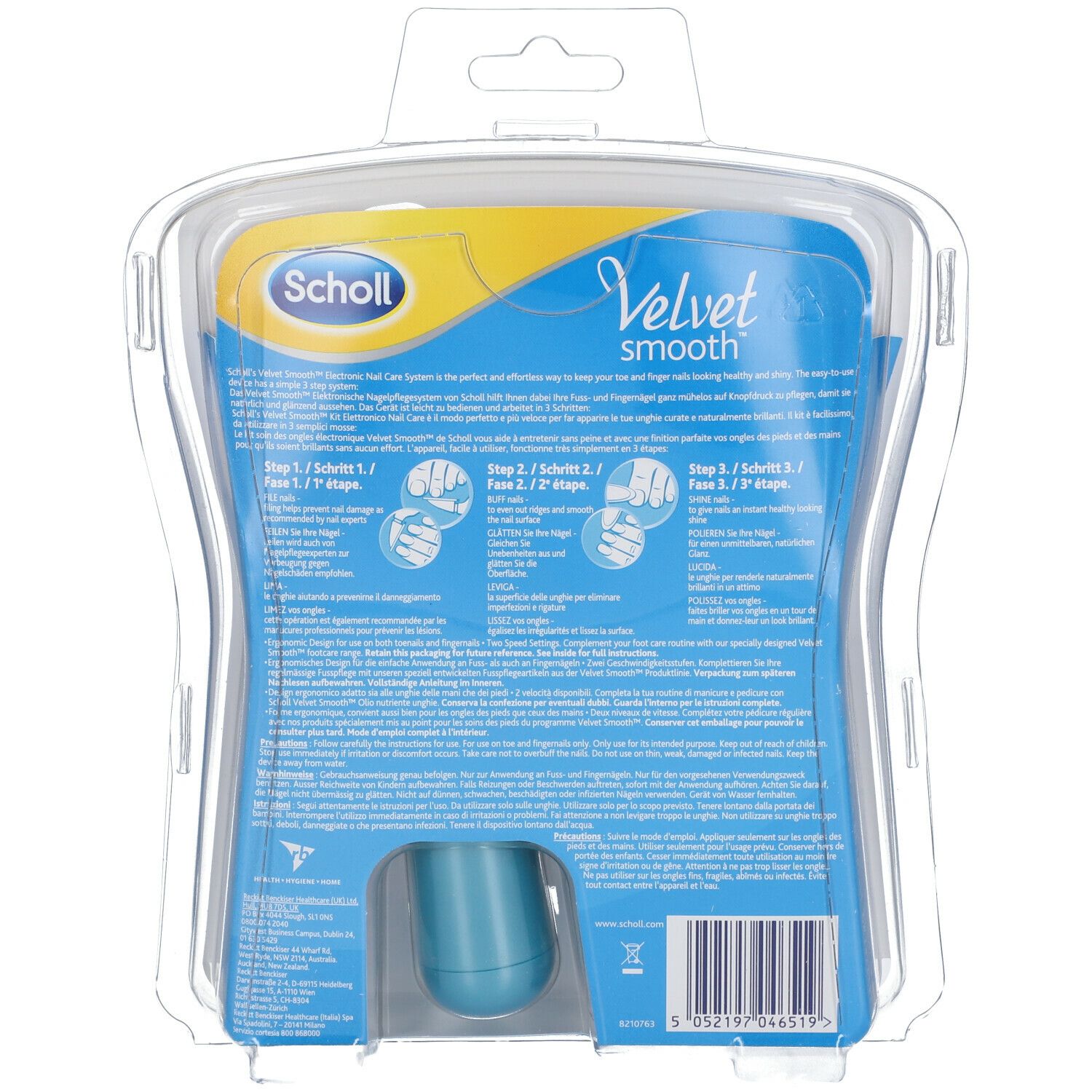 SCHOLL Velvet Smooth Kit Elettronico Nail Care