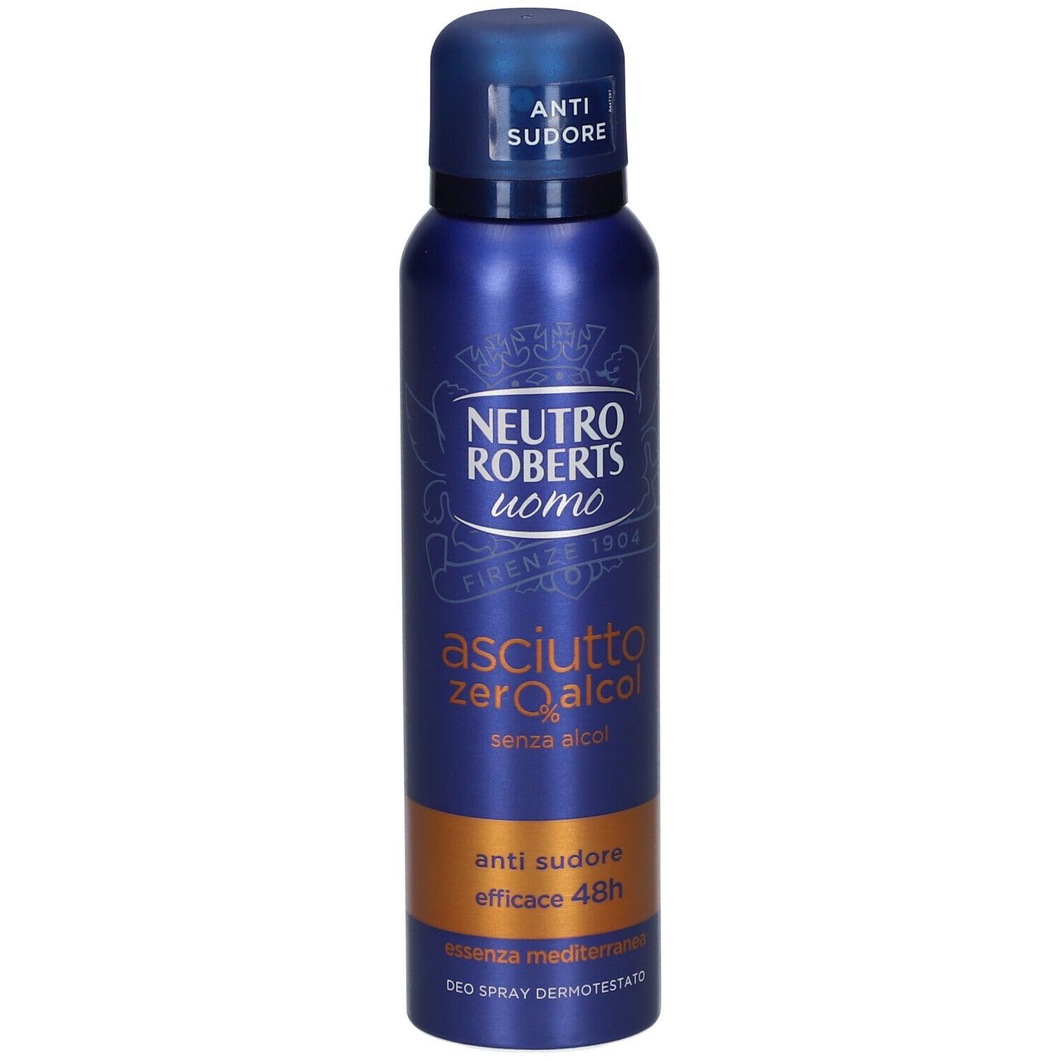 NEUTRO ROBERTS Uomo Asciutto Zero Alcol Essenza Mediterranea Deo Spray