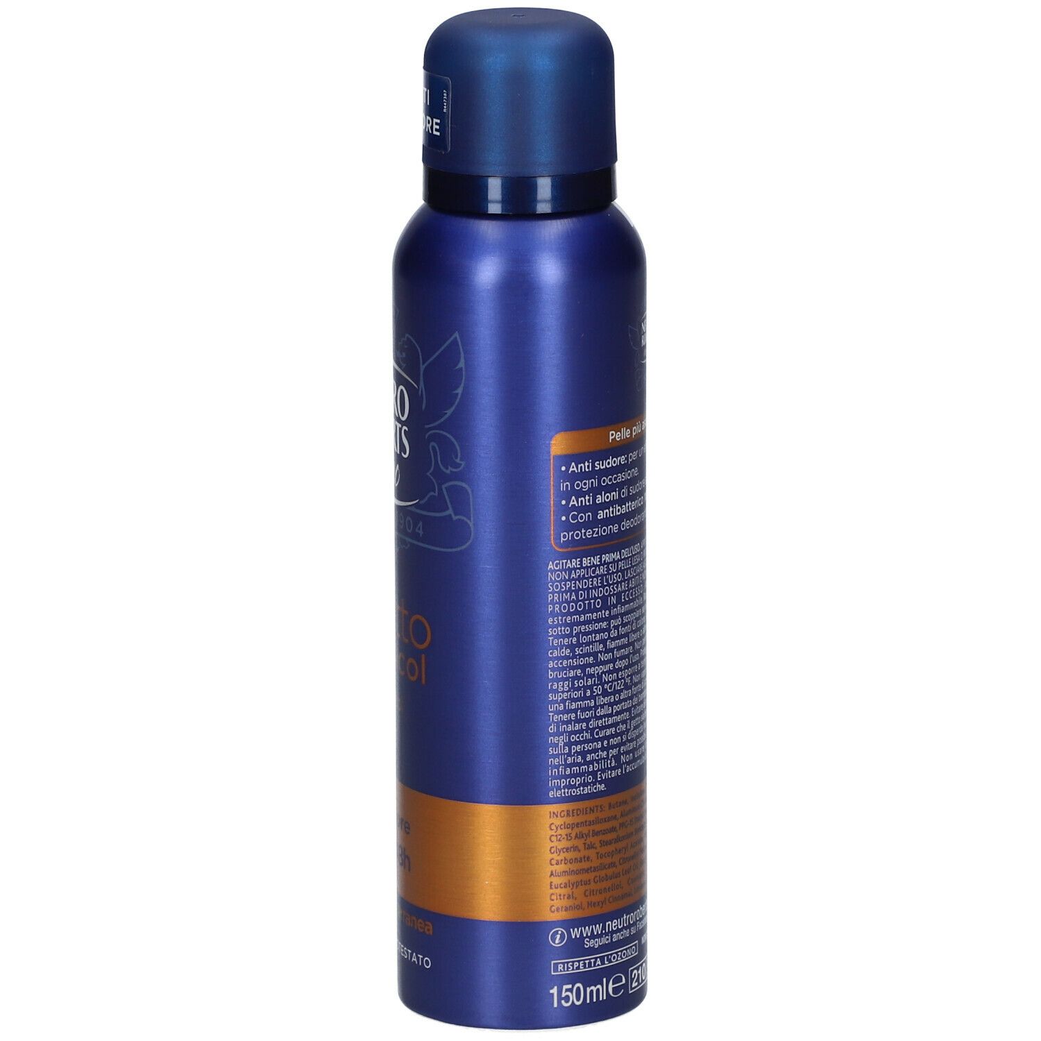 NEUTRO ROBERTS Uomo Asciutto Zero Alcol Essenza Mediterranea Deo Spray
