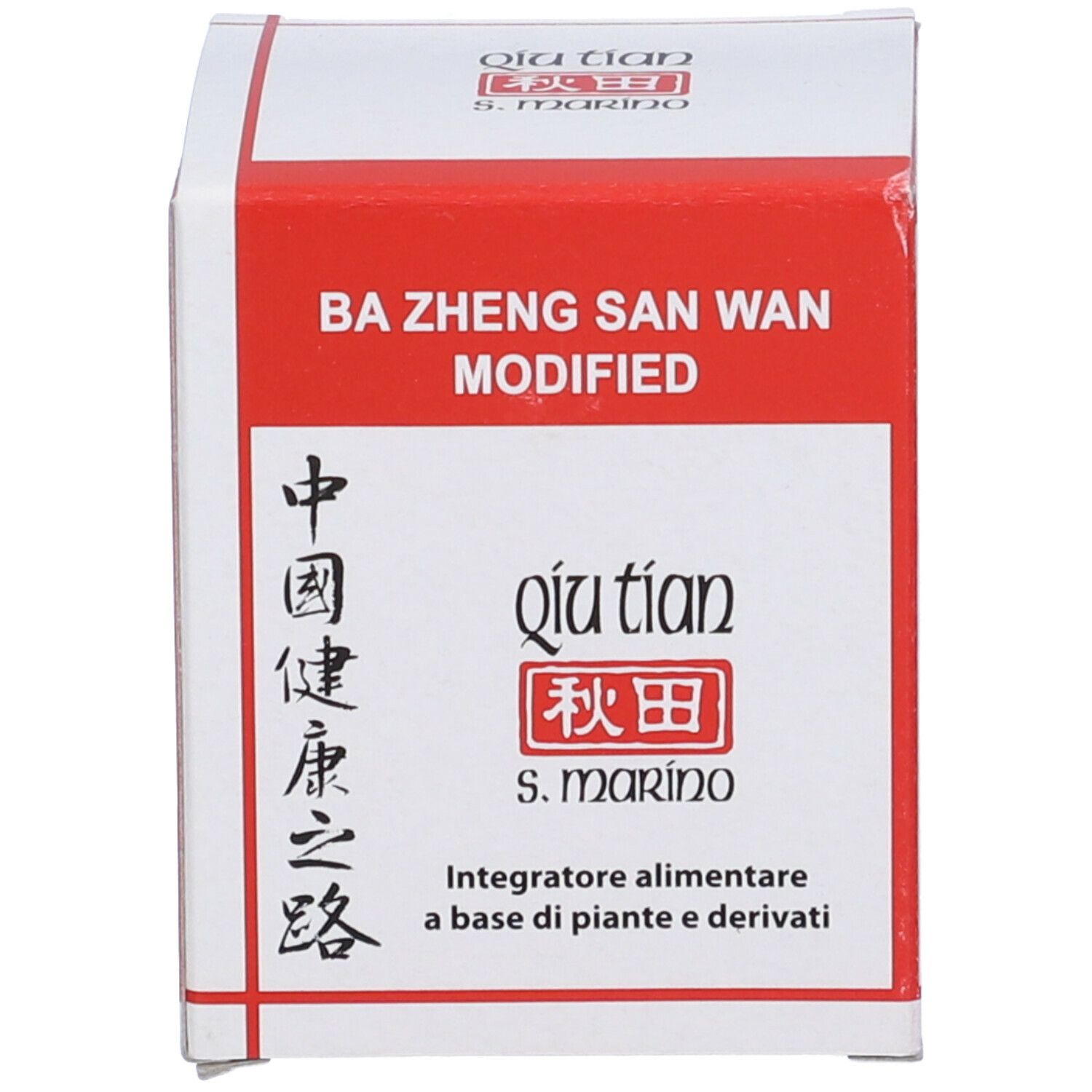 Confezione. Sulla confezione: Ba Zheng San Wan Modified. Sulla confezione: QIU TIAN.
