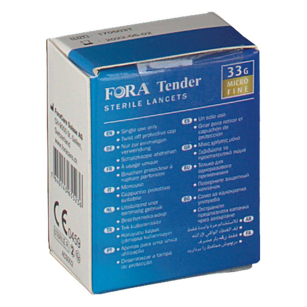 FORA® Tender Lancette Sterili 33g Microfine