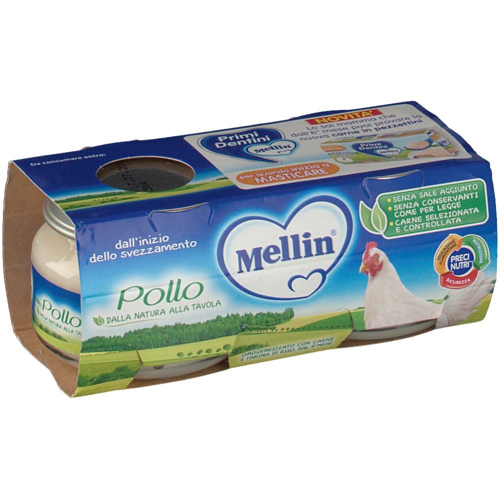 Mellin® Omogeneizzato Pollo 2 x 80 g