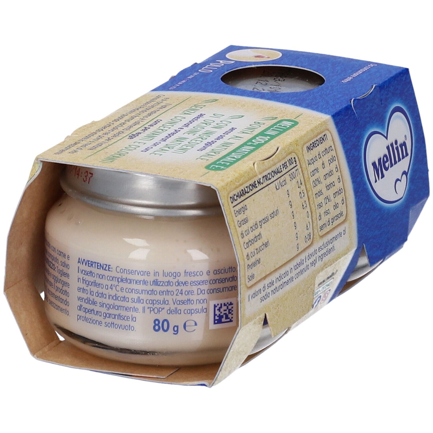 Mellin® Omogeneizzato Pollo 2 x 80 g