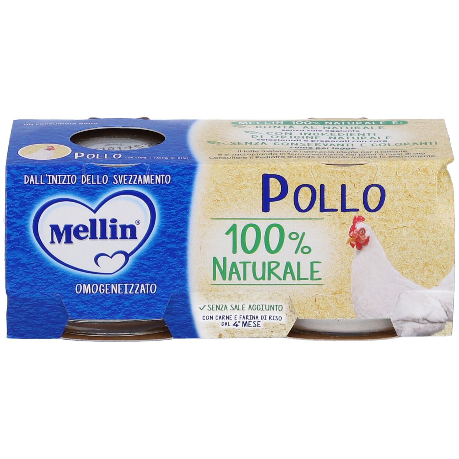 Mellin® Omogeneizzato Pollo 2 x 80 g