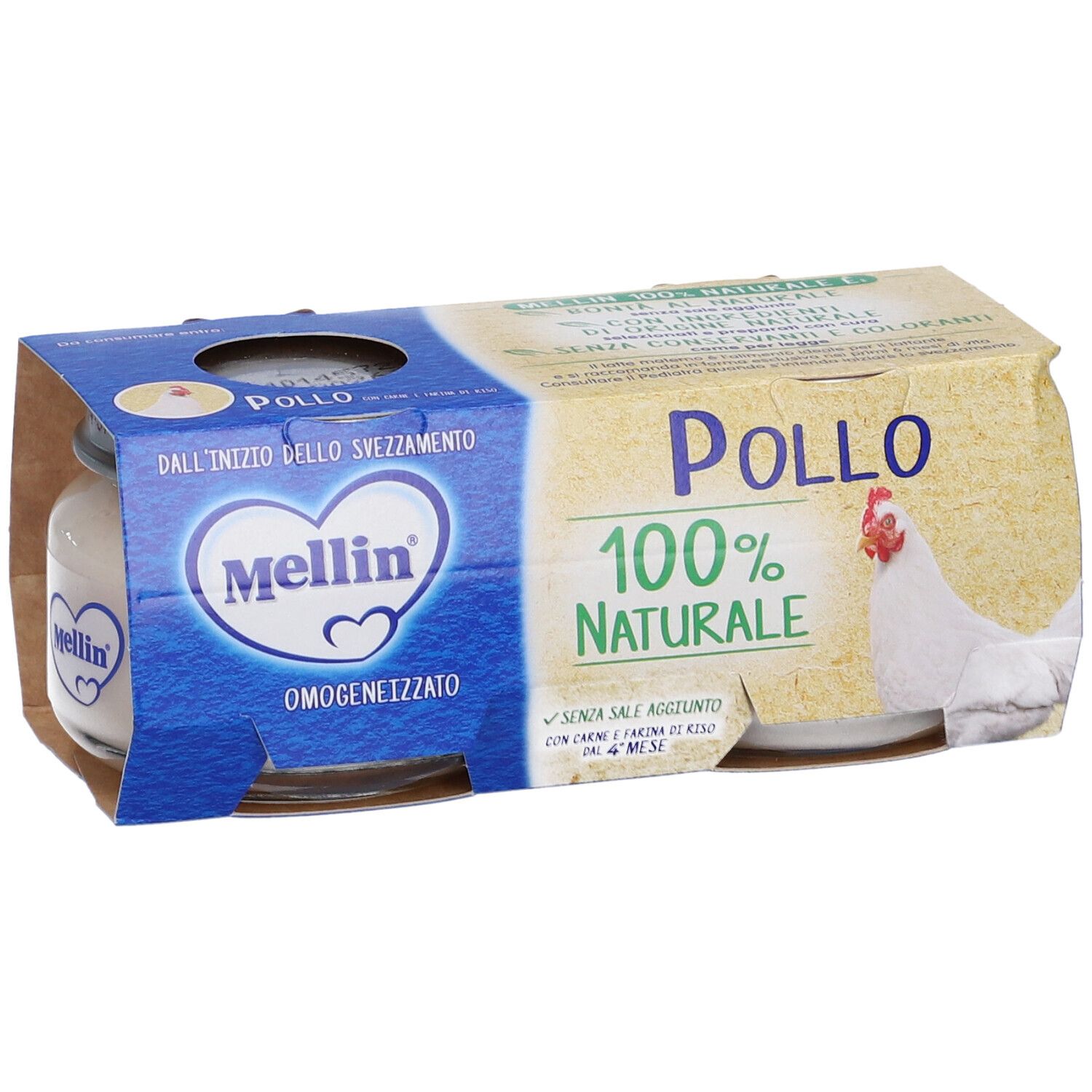 Mellin® Omogeneizzato Pollo 2 x 80 g