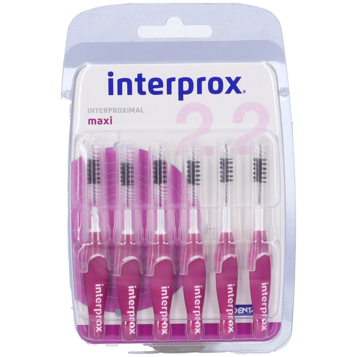 Interprox Maxi Conical 6 Scovolini Viola, Anti-Placca e Anti-Carie per spazi interdentali più grandi (PHD 23)