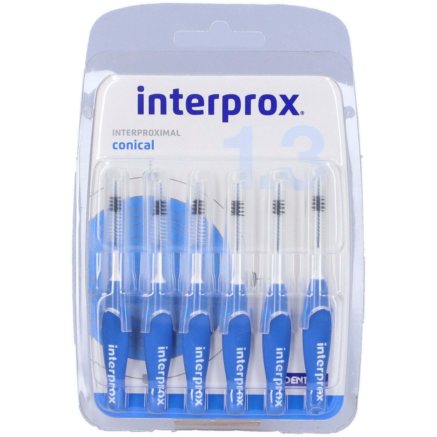 Interprox Conical 6 Scovolini Celesti, Anti-Placca e Anti-Carie per spazi interdentali medi (PHD 17)