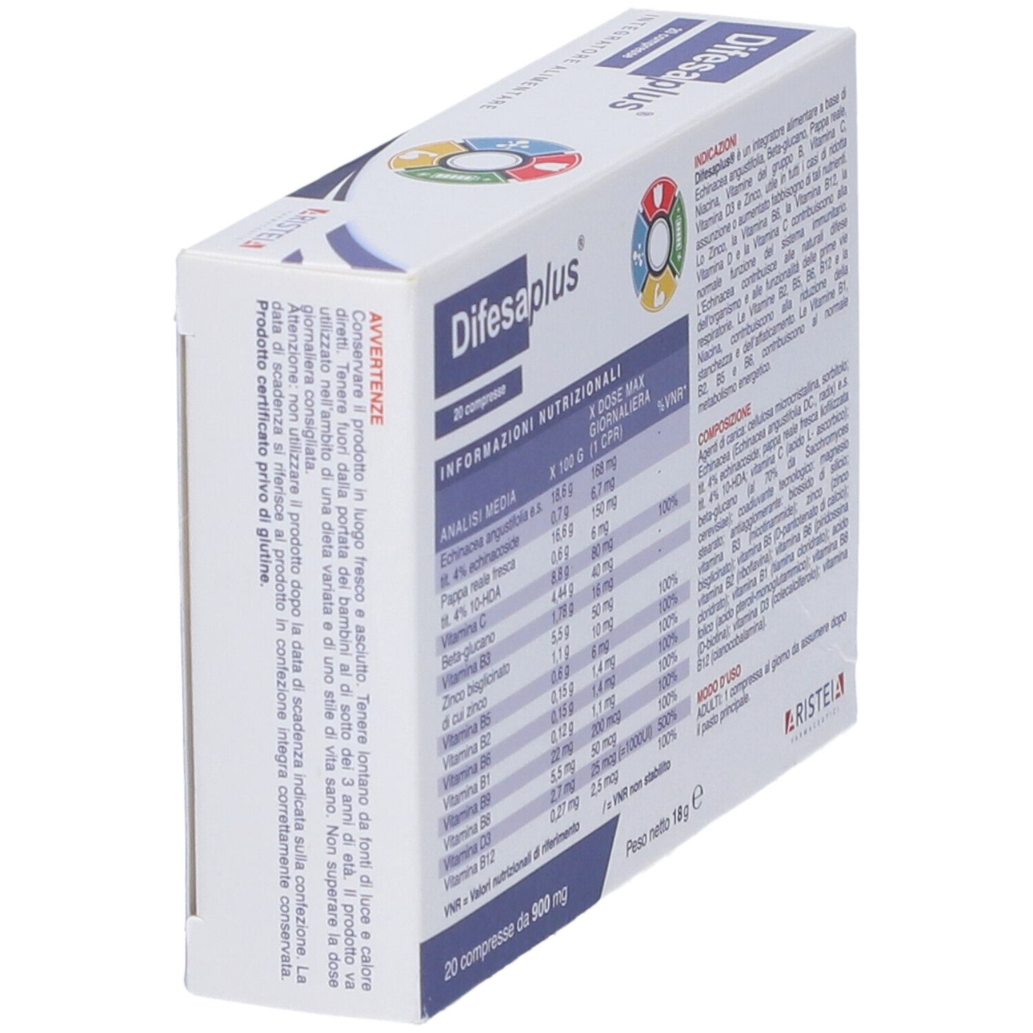 Aristeia Farmaceutici Difesaplus Compresse