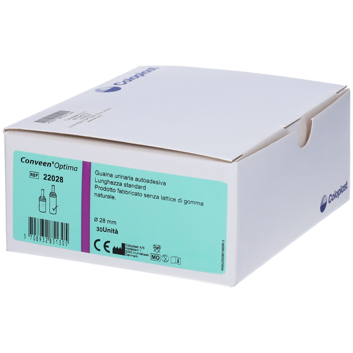 Guaina Autoadesiva Per La Raccolta Delle Urine Diametro 28 Mm 30 Pezzi