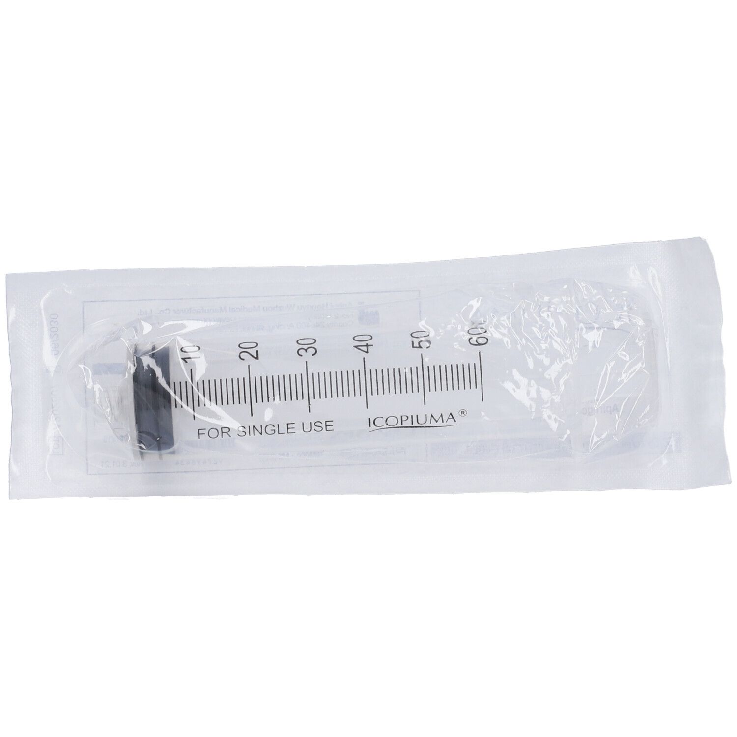 Siringa Ipodermica Extrafine 50/60 Ml Senza Ago Con Luer Lock Centrale