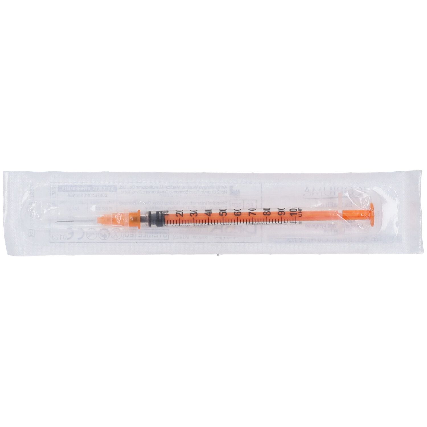 Siringa Per Insulina Extrafine 1ml 100 UI Ago Removibile 25 Gauge 0,5X16 mm
