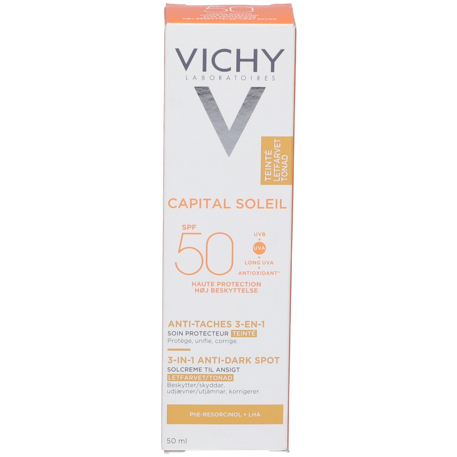 Vichy Capital Soleil Trattamento Anti-Macchie Colorato 3 in 1 SPF50