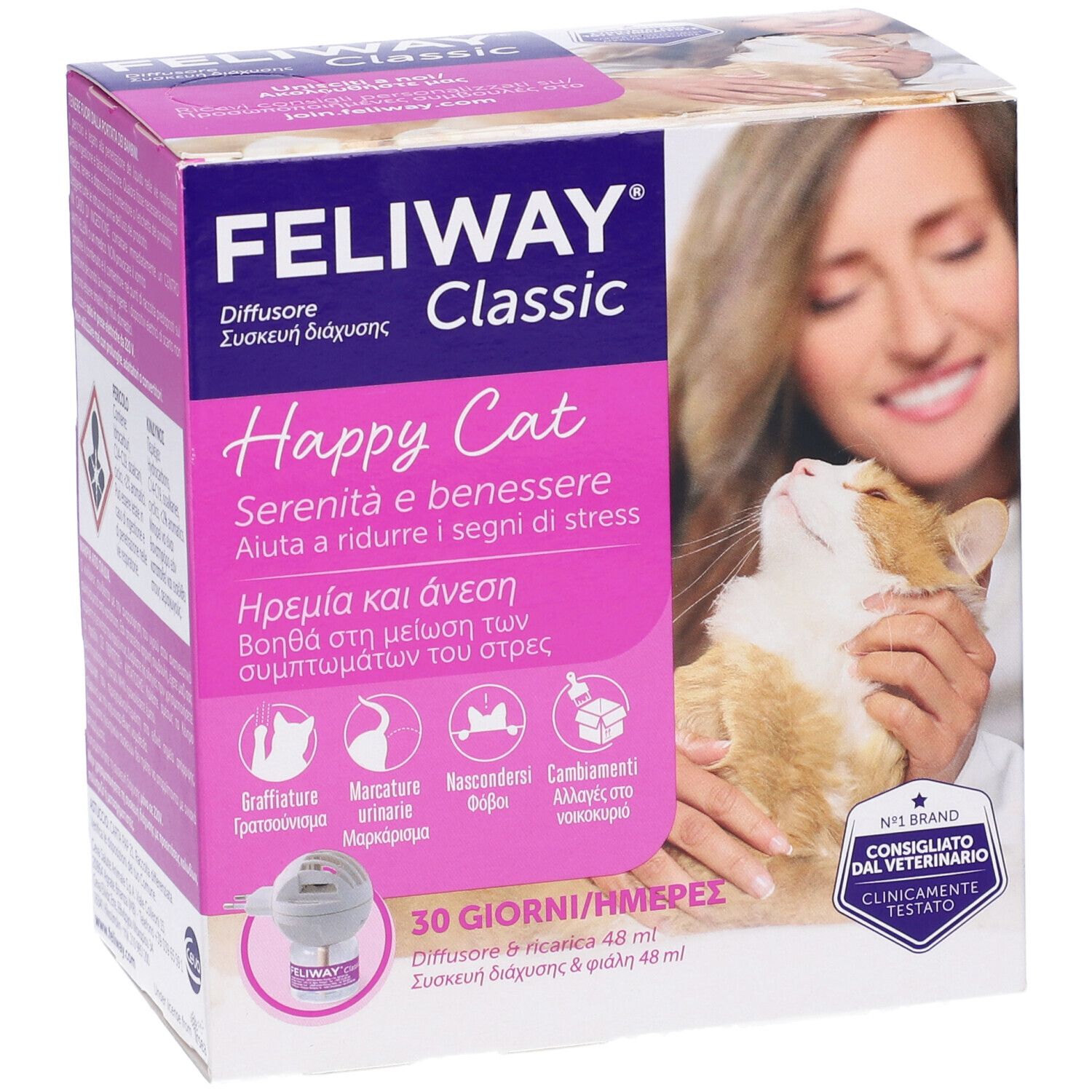 Feliway Classic Diffusore + Ricarica 48 Ml