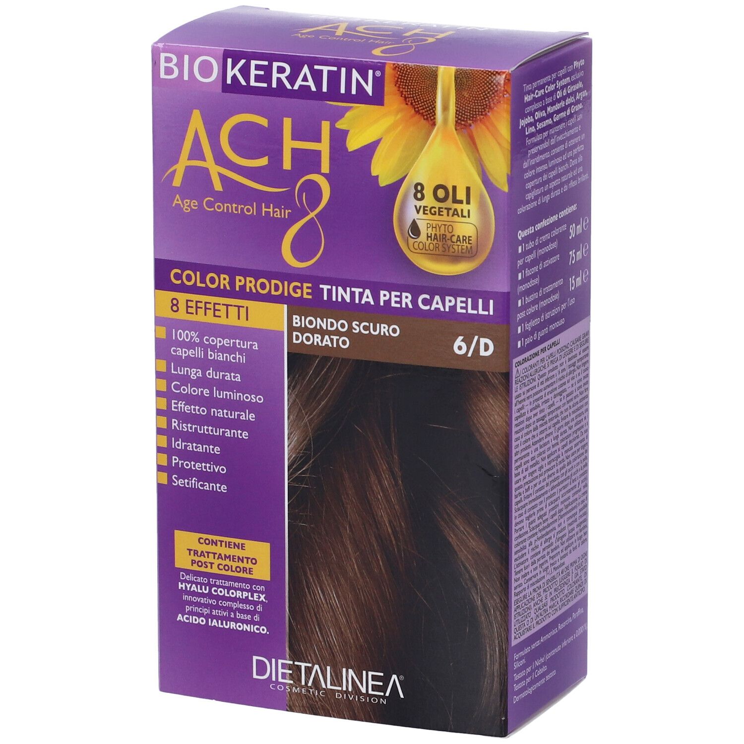 Biokeratin Ach8 Color Prodige 6/D Biondo Scuro Dorato