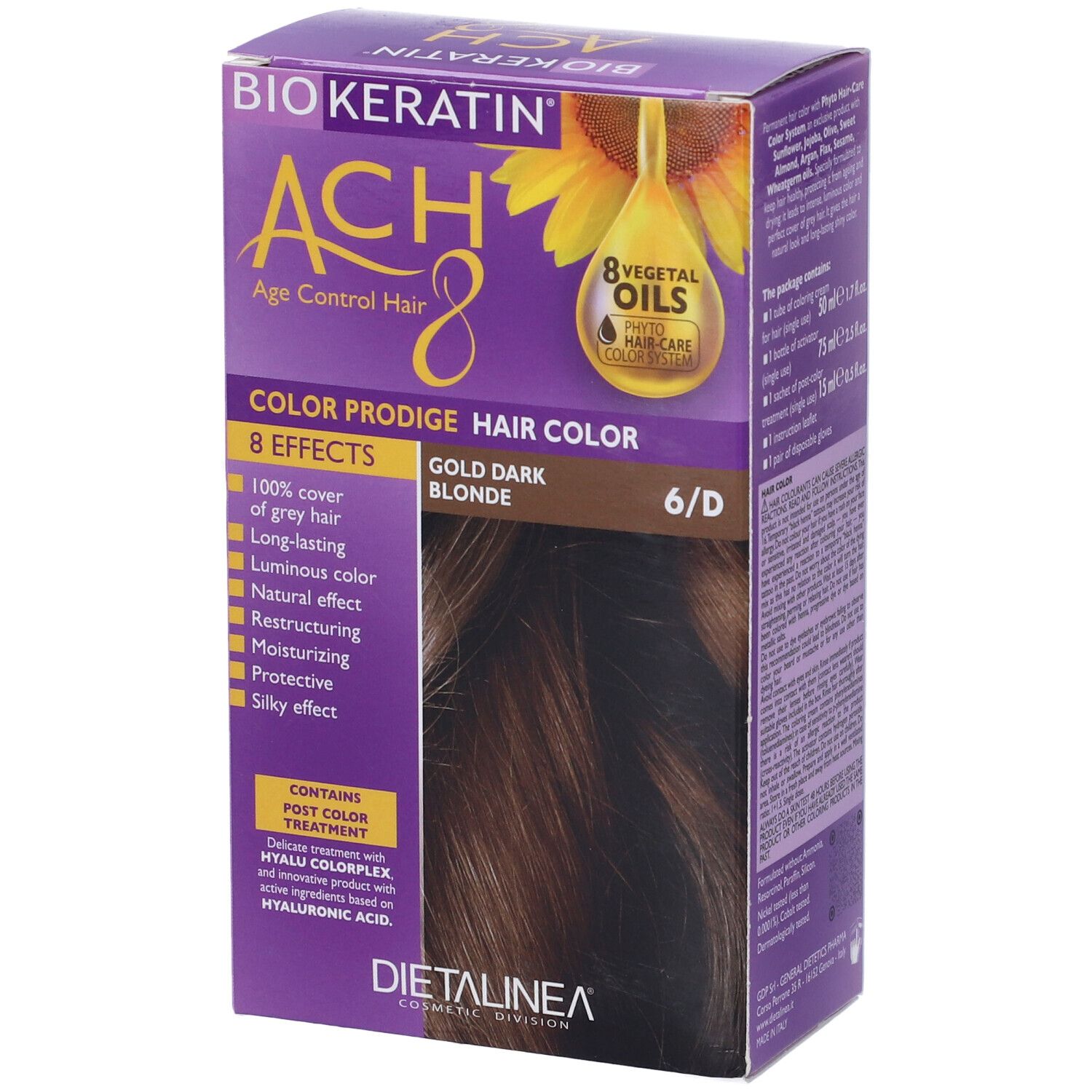 Biokeratin Ach8 Color Prodige 6/D Biondo Scuro Dorato
