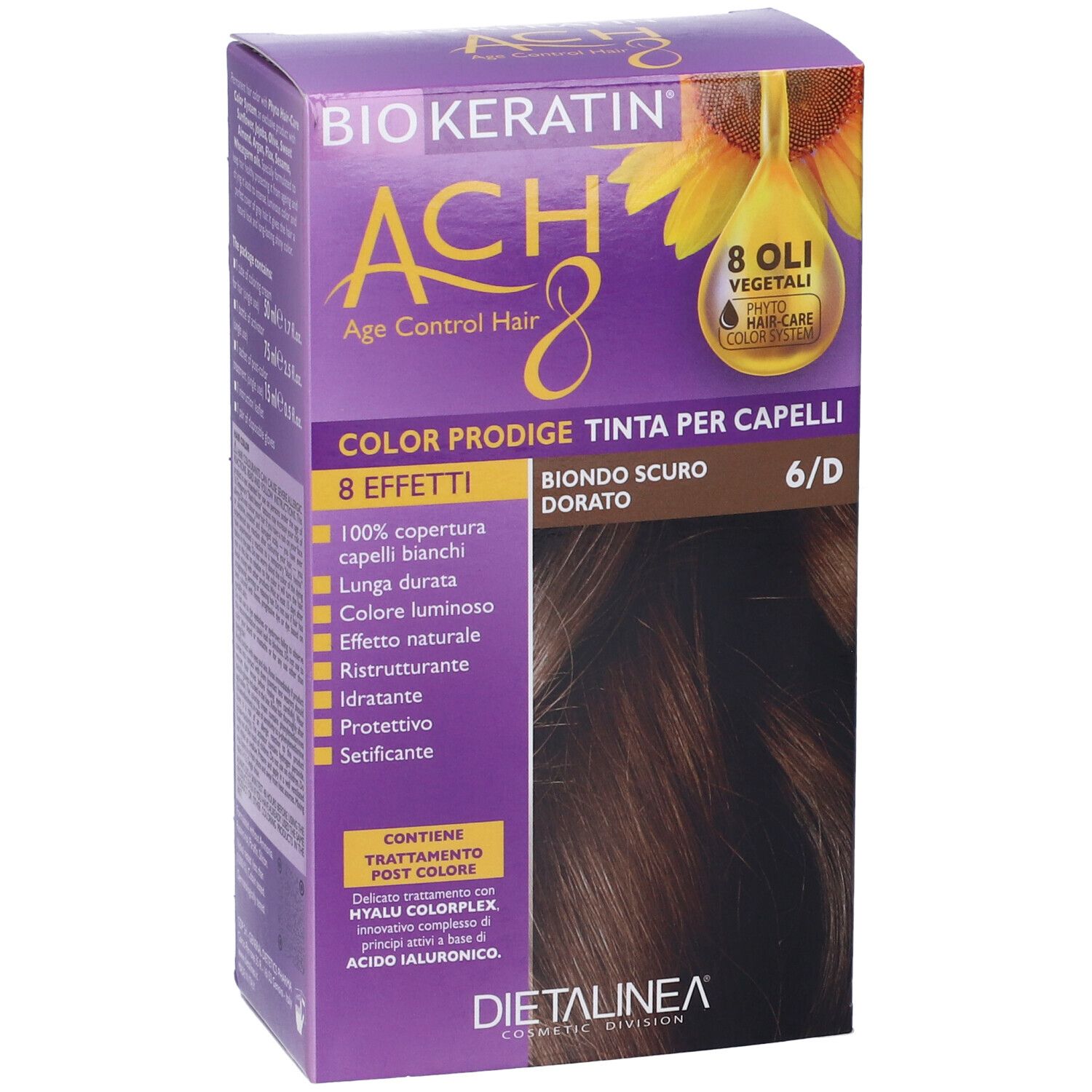 Biokeratin Ach8 Color Prodige 6/D Biondo Scuro Dorato