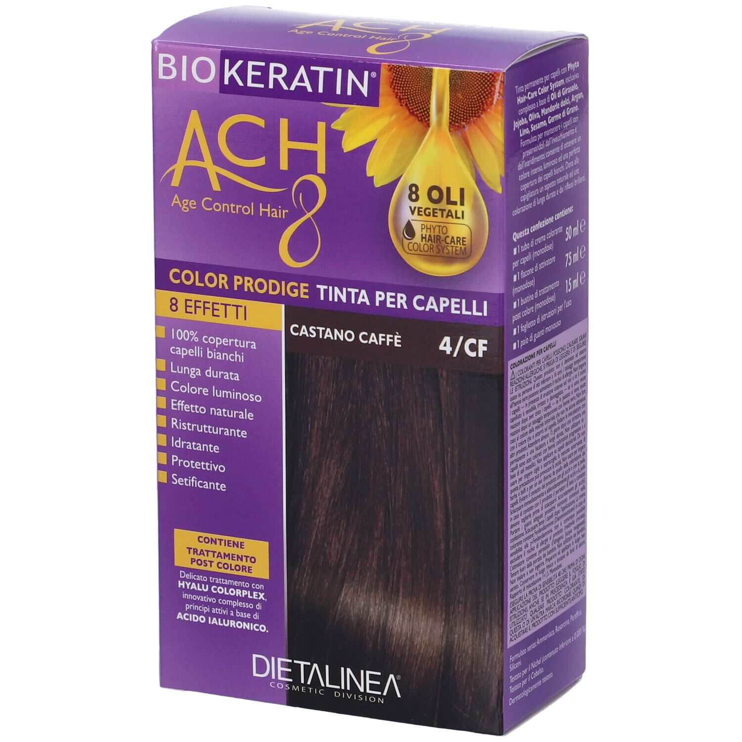 Biokeratin Ach8 Color Prodige 4/Cf Castano Caffe'
