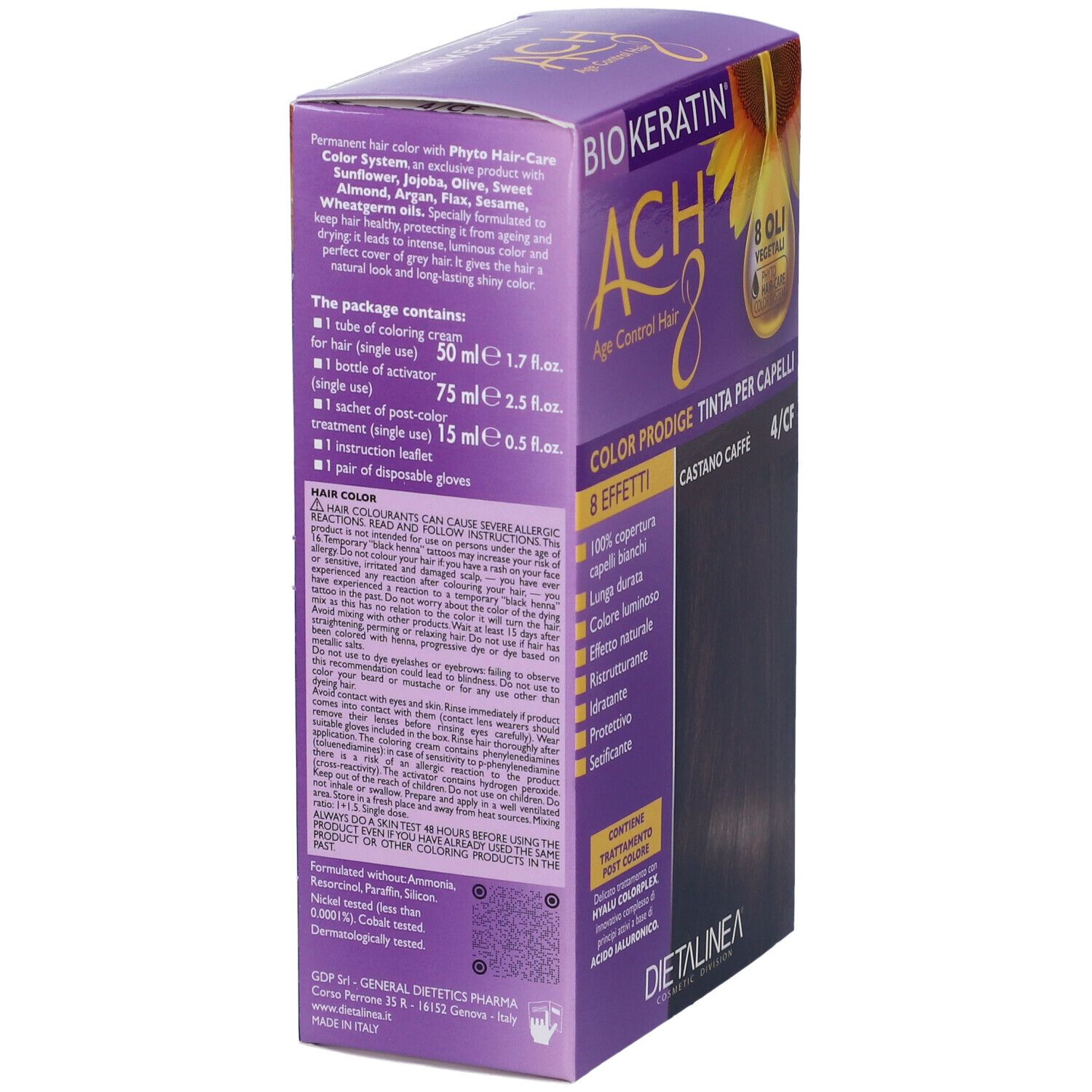 Biokeratin Ach8 Color Prodige 4/Cf Castano Caffe'