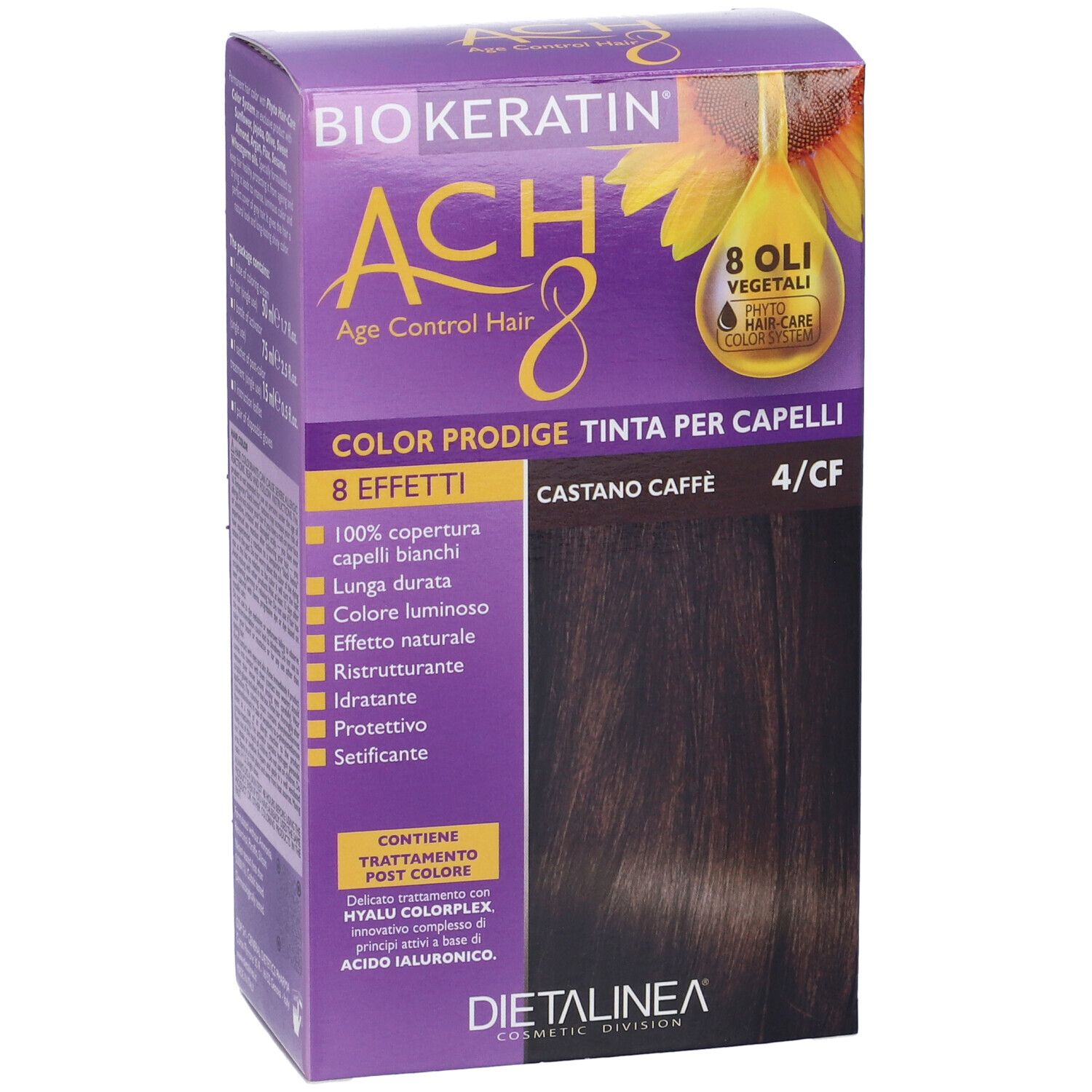 Biokeratin Ach8 Color Prodige 4/Cf Castano Caffe'