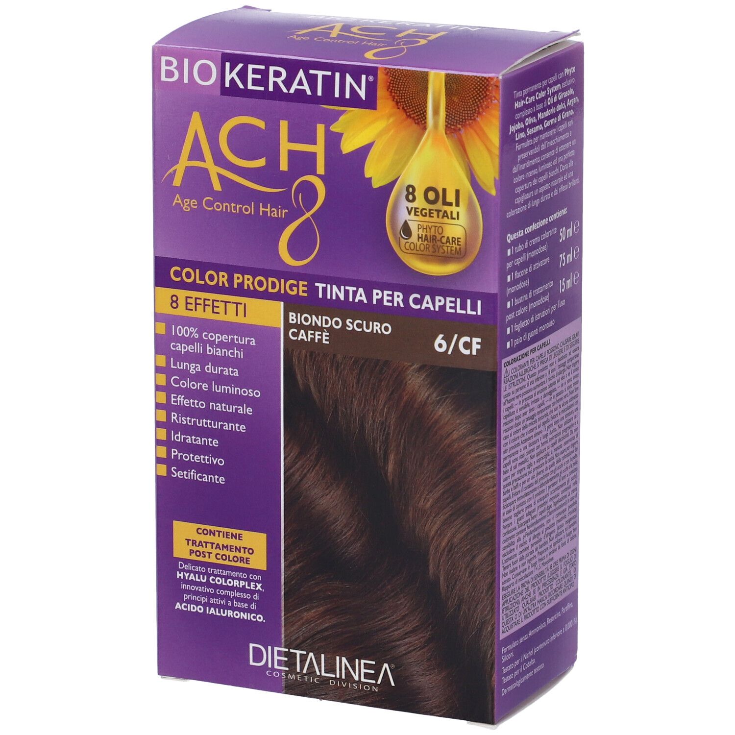 Biokeratin Ach8 Color Prodige 6/Cf Biondo Scuro Caffe'