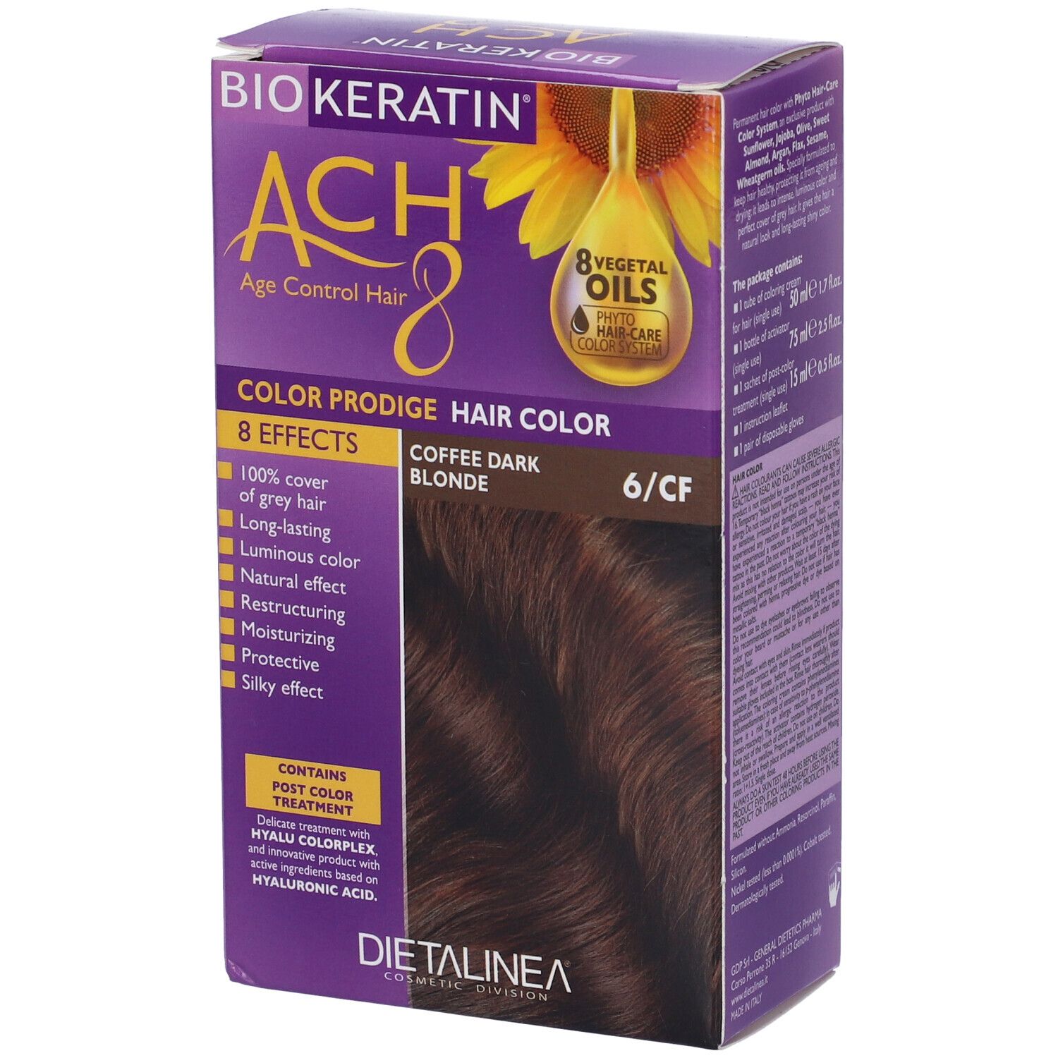 Biokeratin Ach8 Color Prodige 6/Cf Biondo Scuro Caffe'